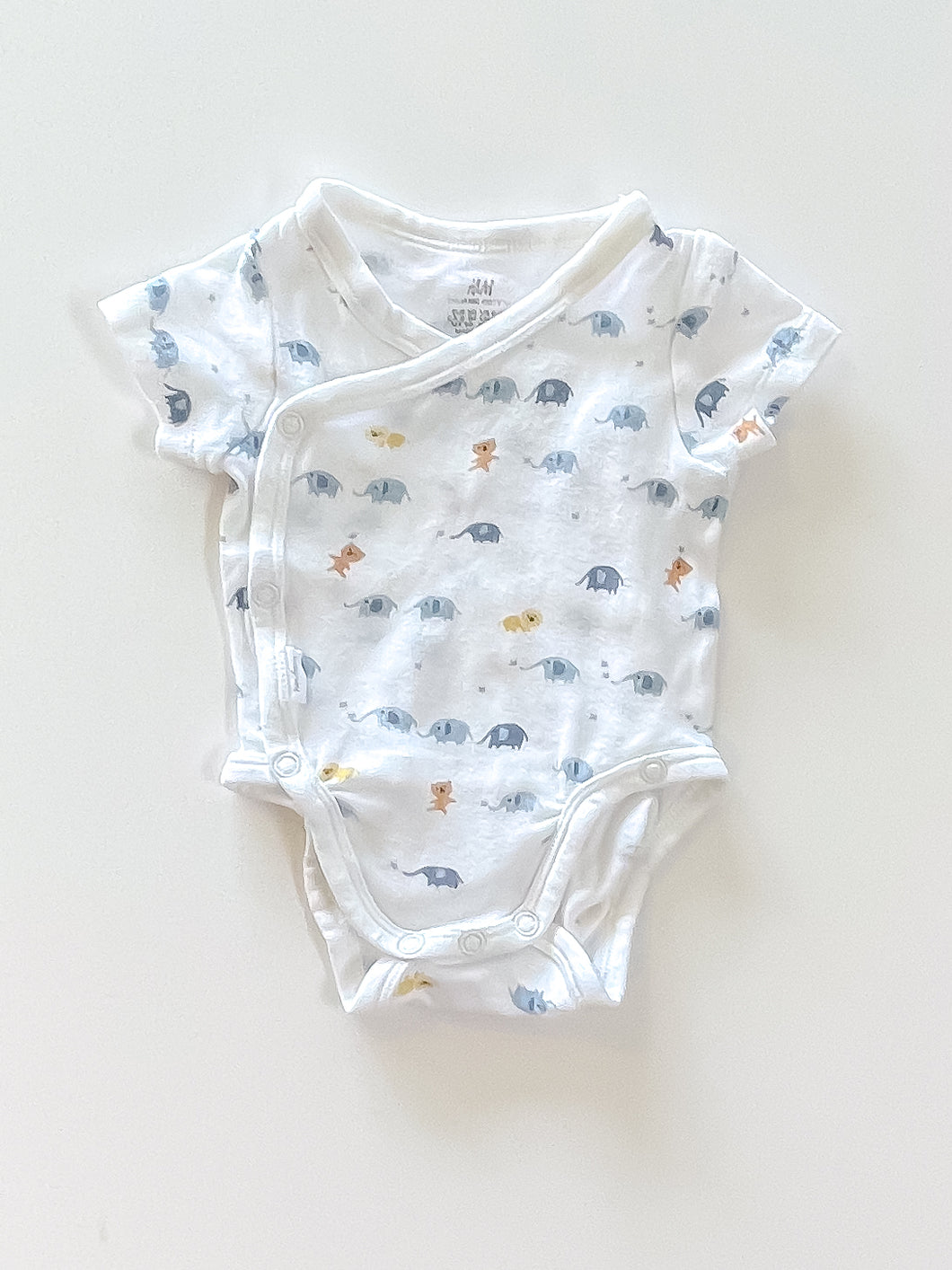 Retro floral shortie romper (3-6m)
