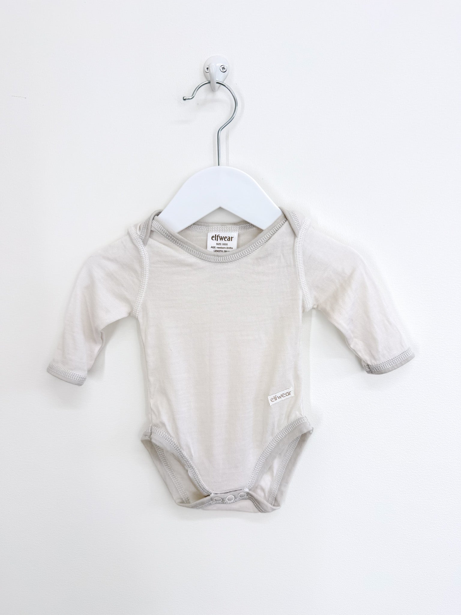 Elfwear merino bodysuit (nb-3m)