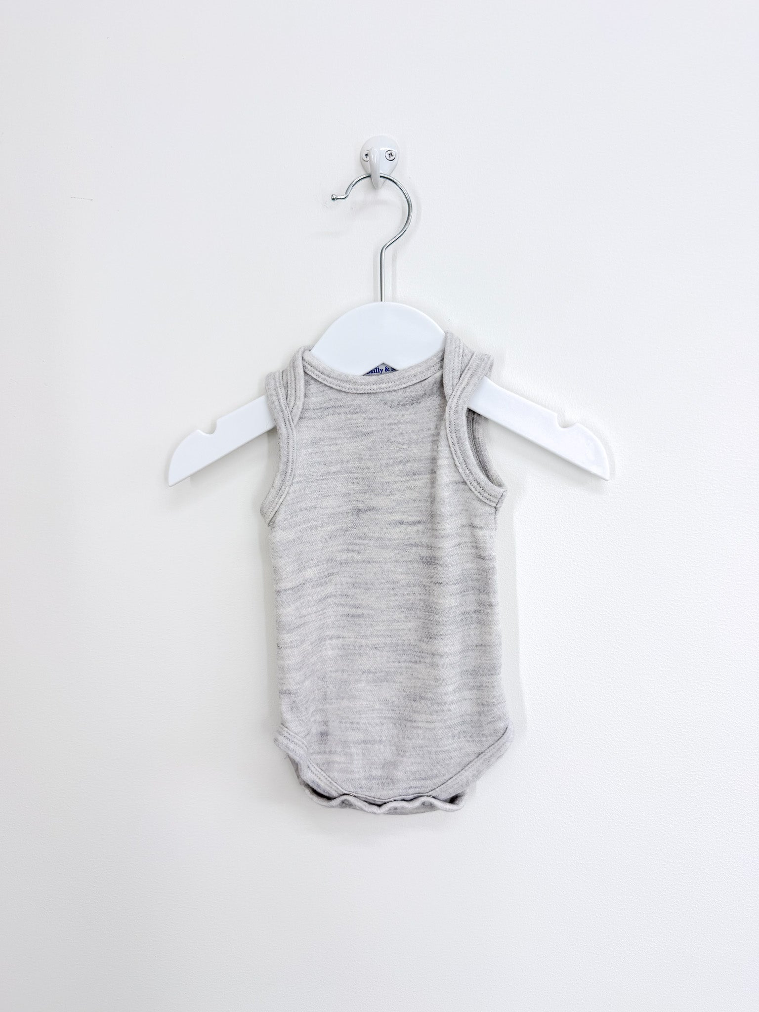 Milly & Milo merino blend singletsuit - grey (3-6m)