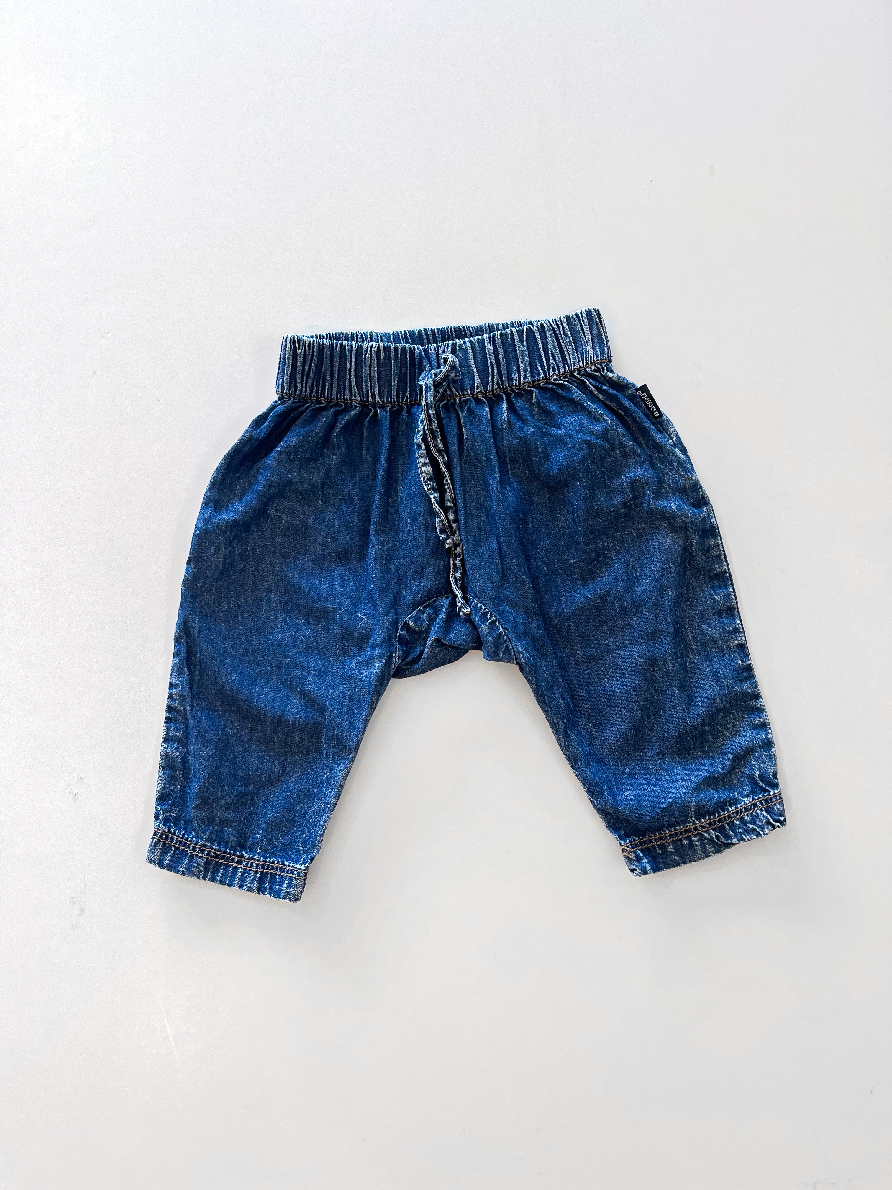 Bonds chambray harem pants (0-3m)