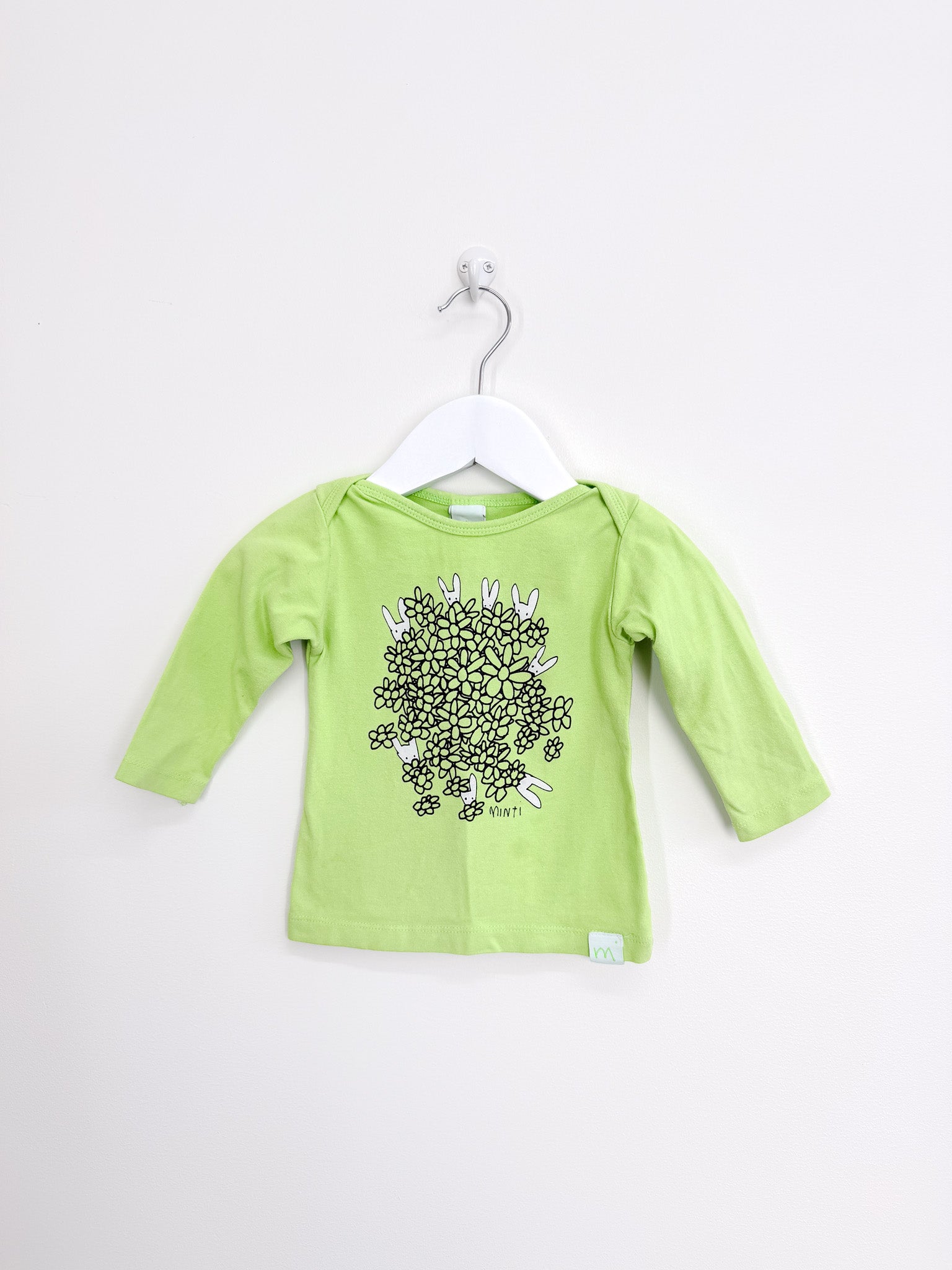 Minti long sleeve bunny tee (6-12m)