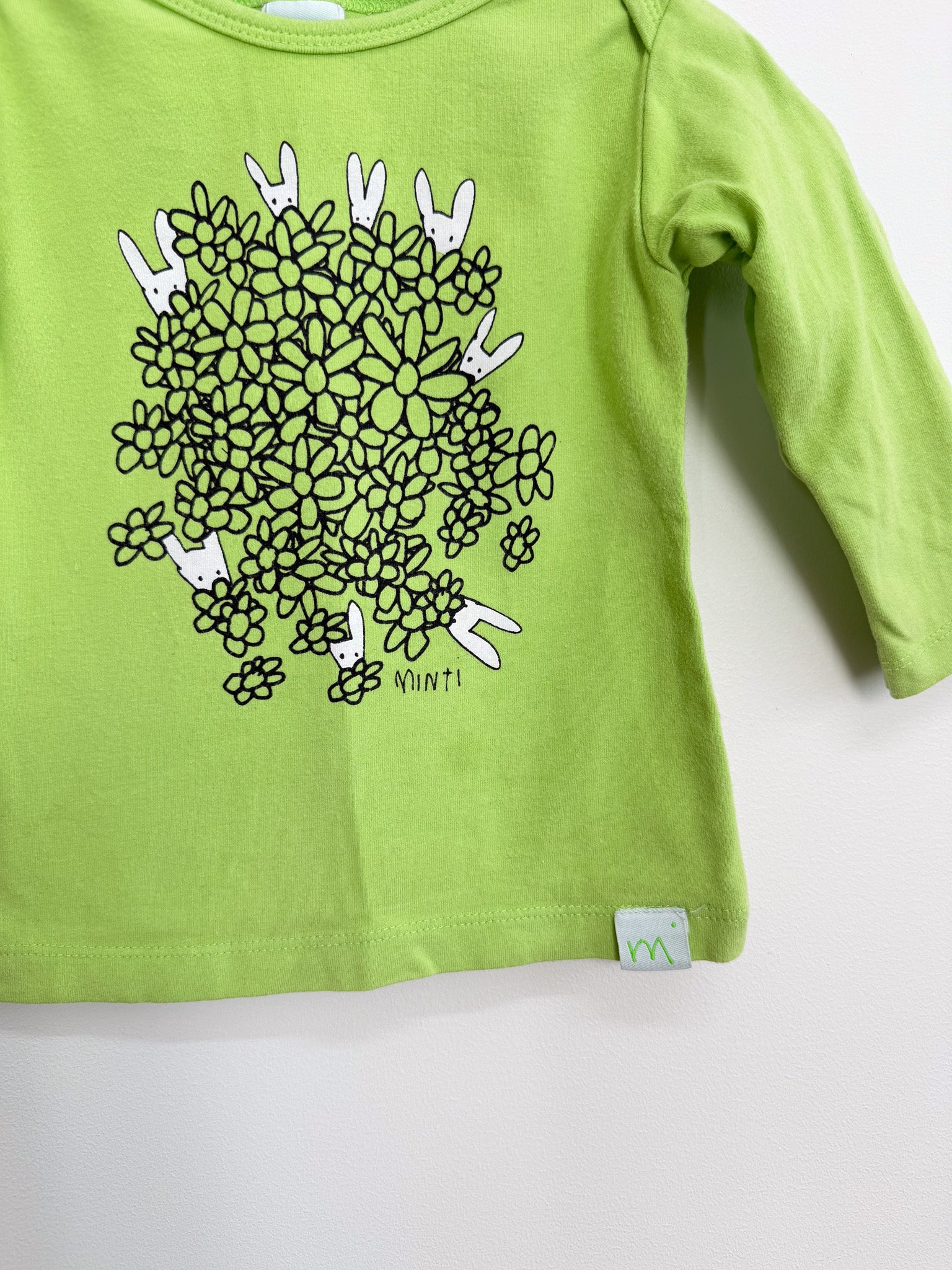 Minti long sleeve bunny tee (6-12m)