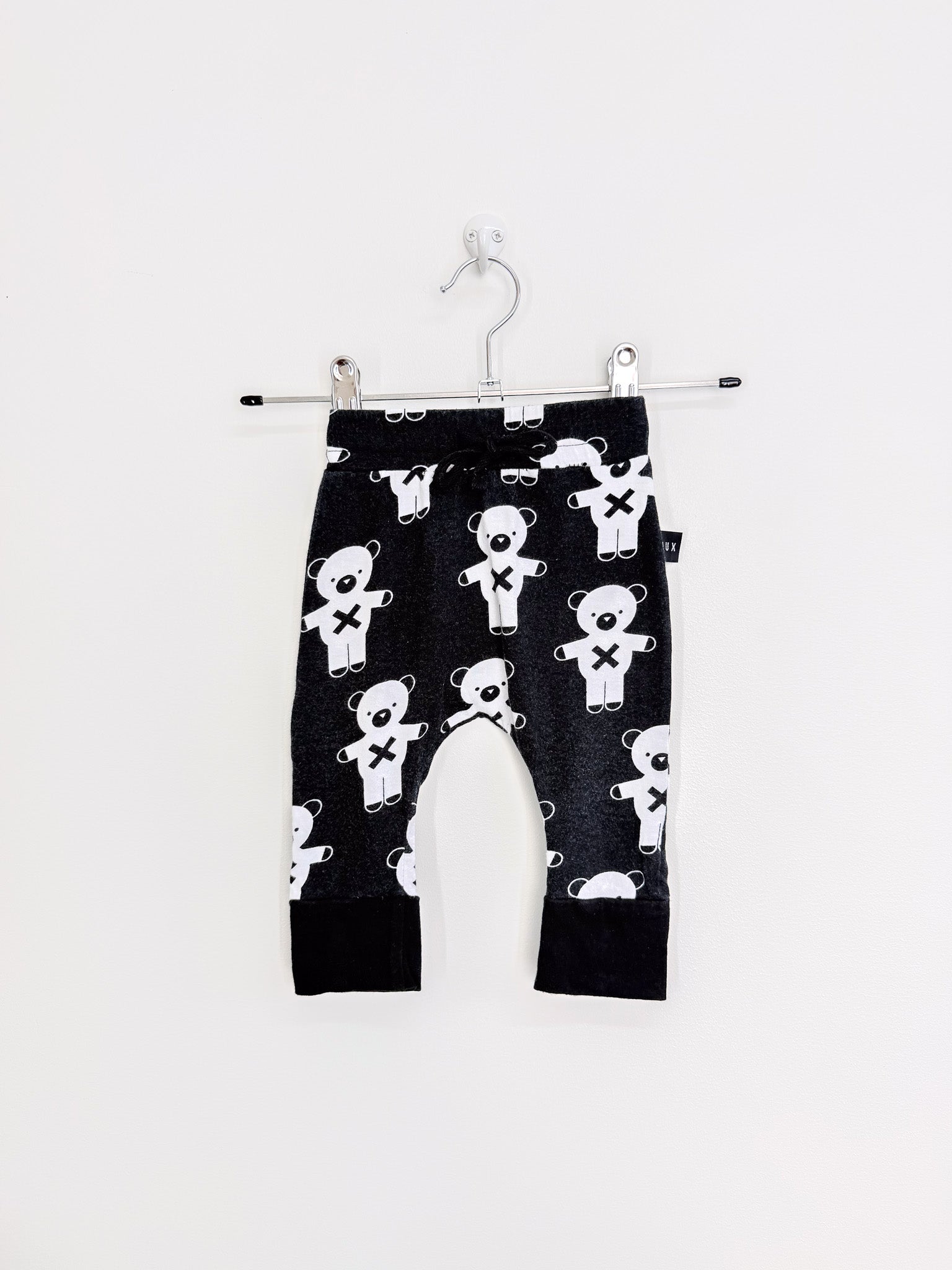 Hux organic bear leggings (3-6m)