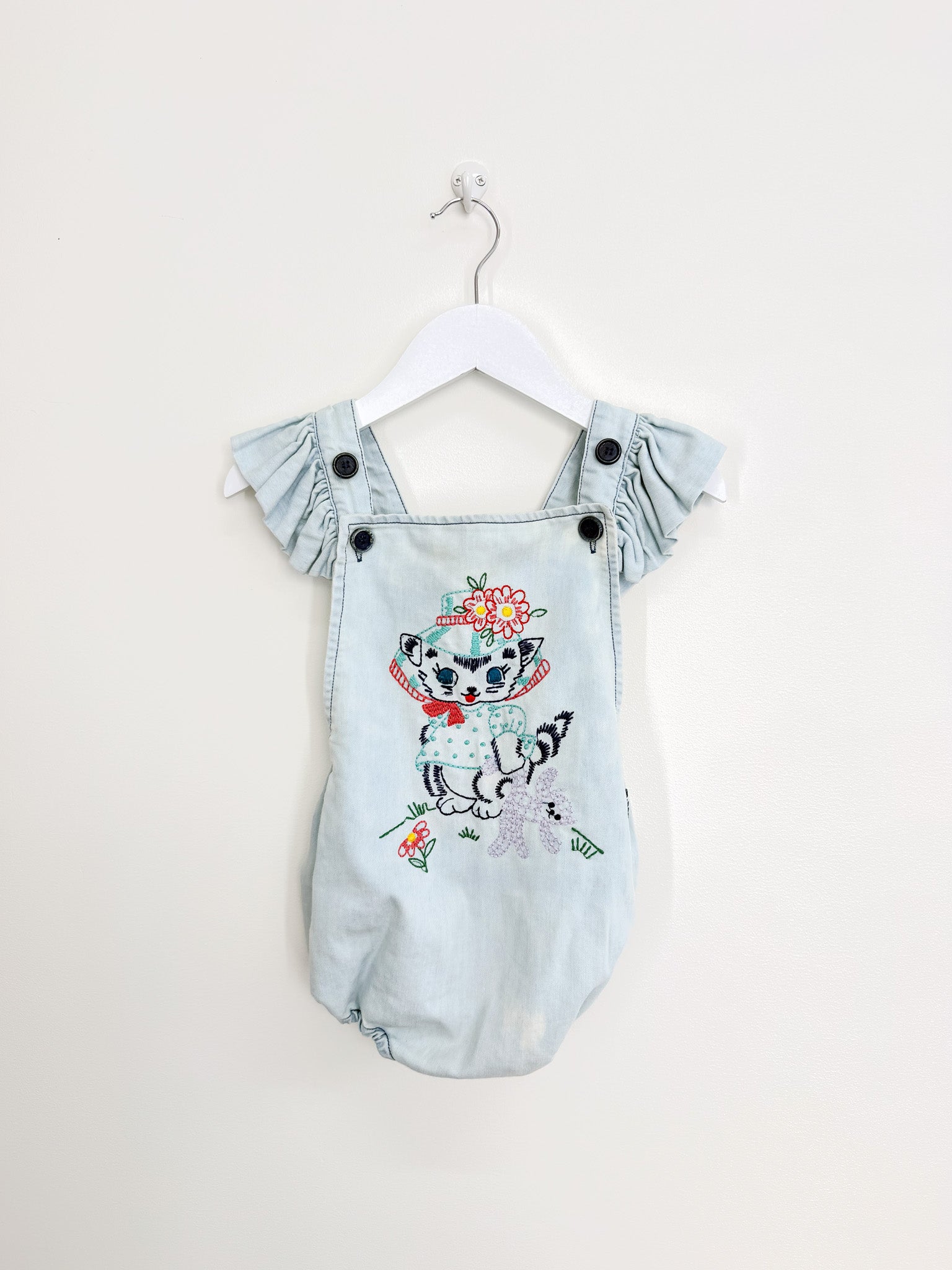 Rock Your Kid kitty flutter romper (3y)