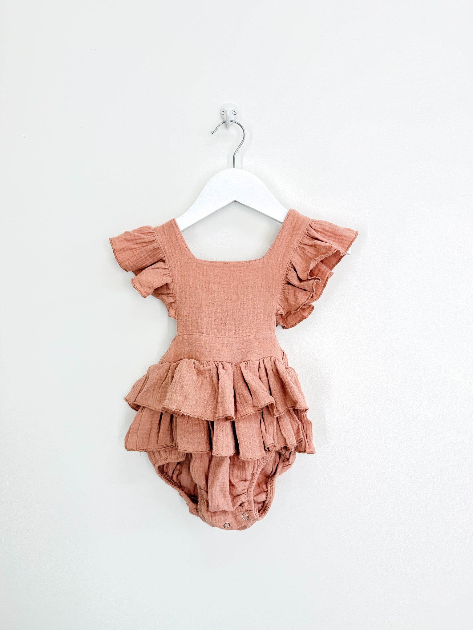 Zus & Co muslin frill romper (12-18m)