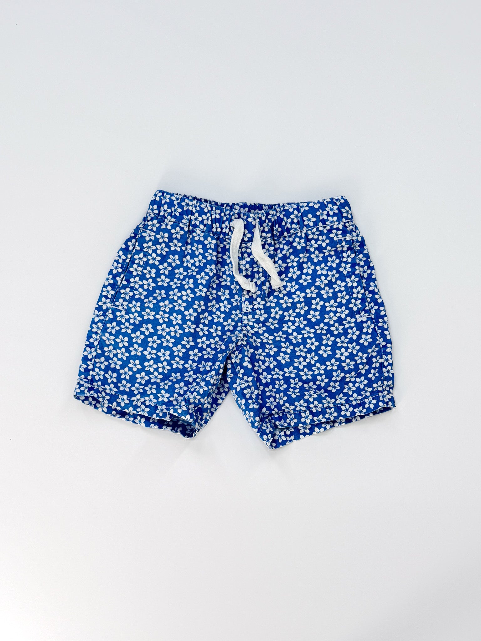 Seed blue floral shorts (2y)