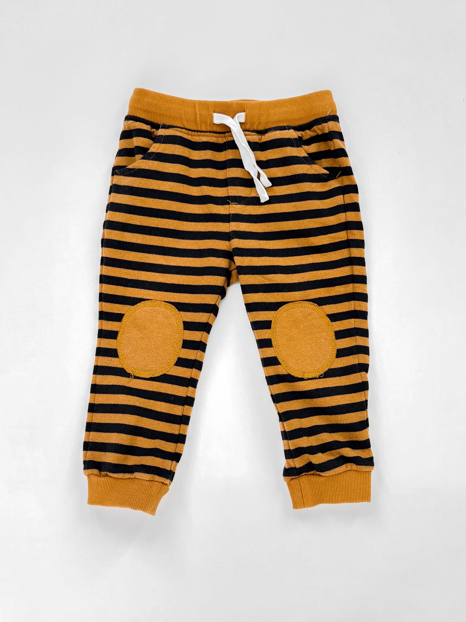 Teeny Weeny striped fleece trackies (18-24m)