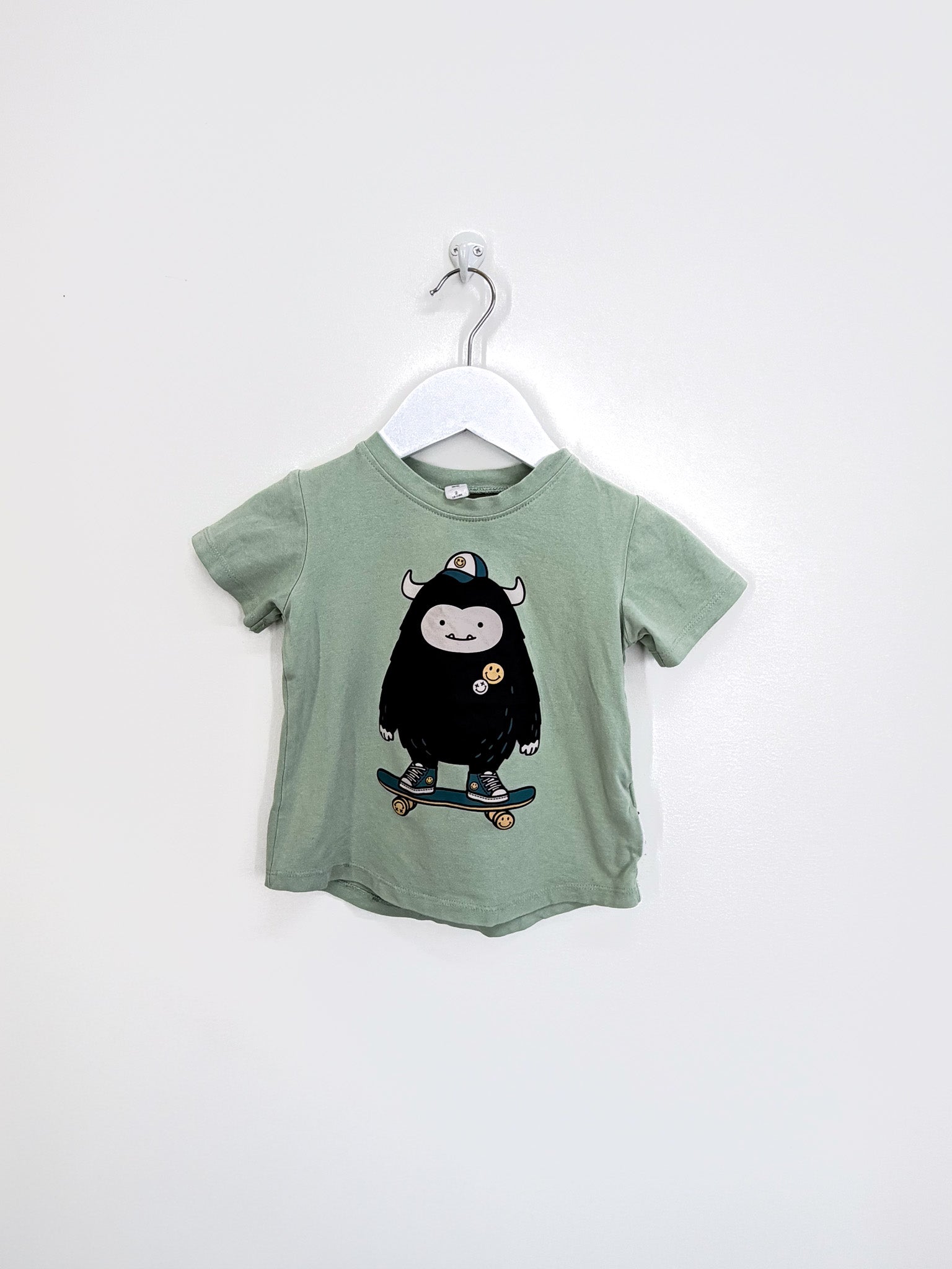Hux organic skate monster tee (18-24m)