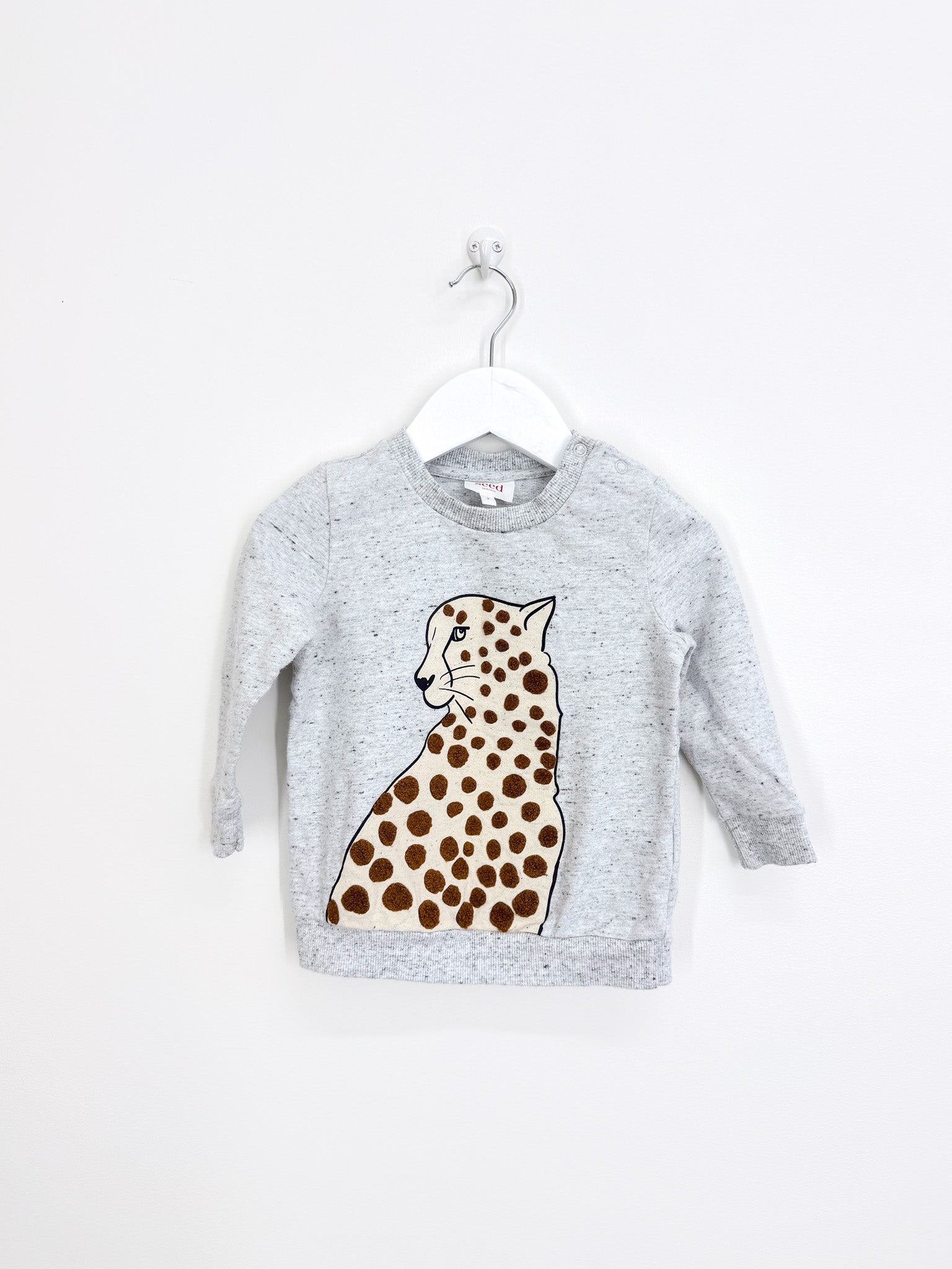 Seed cheetah pullover (2y)