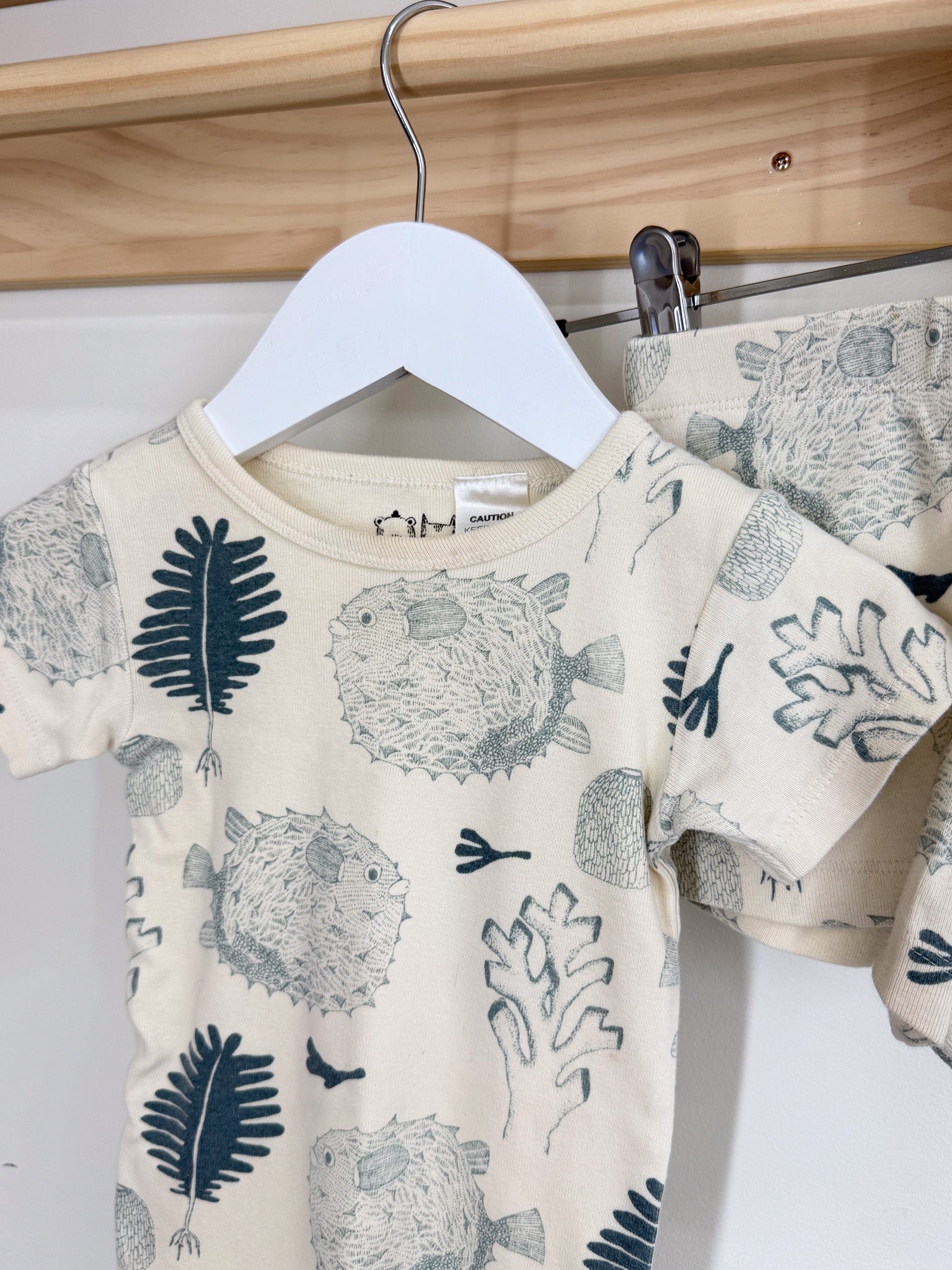 Wilson & Frenchy organic PJ set - little ocean (12-18m)