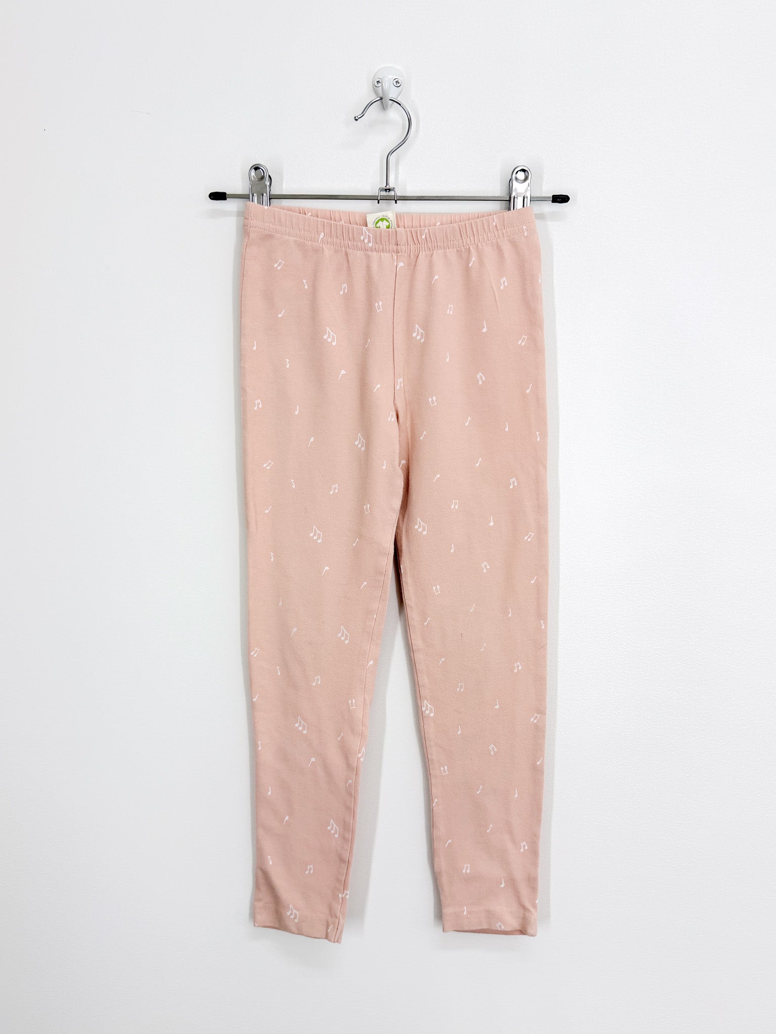 Nature Baby organic leggings - music notes (5y)