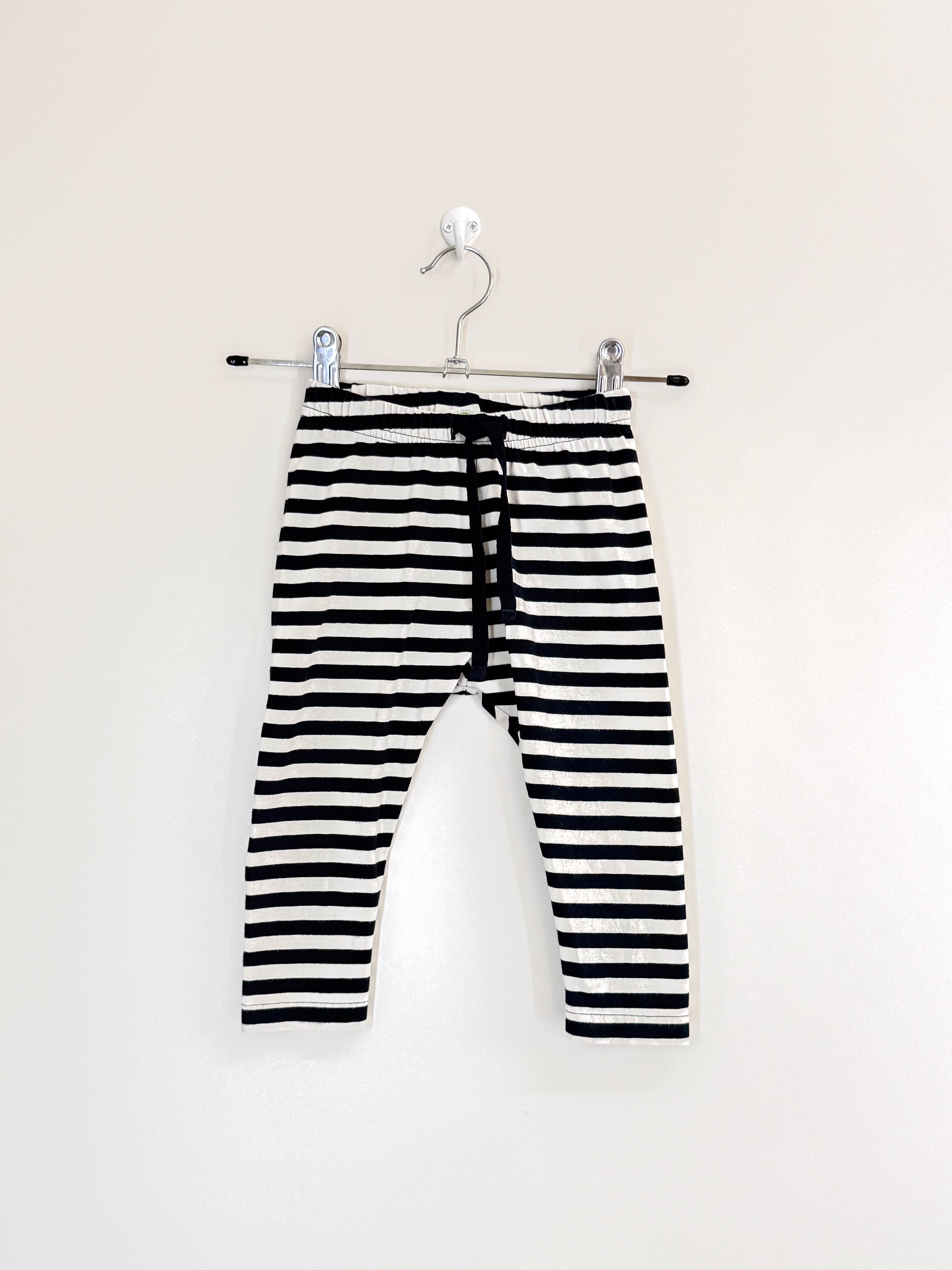 Nature Baby organic sunday pants - navy stripe (6-12m)