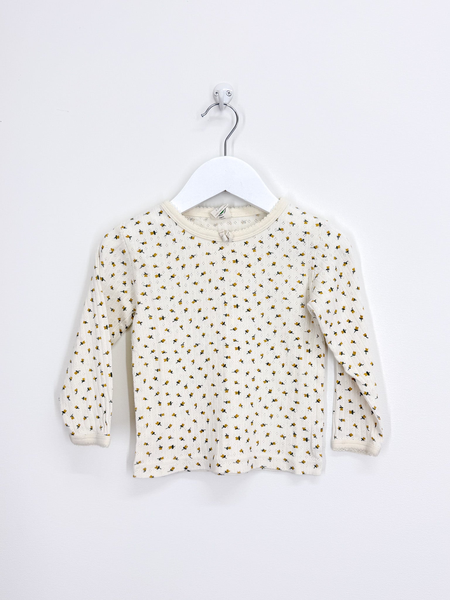 Nature Baby organic pointelle tee - tulip (2y)
