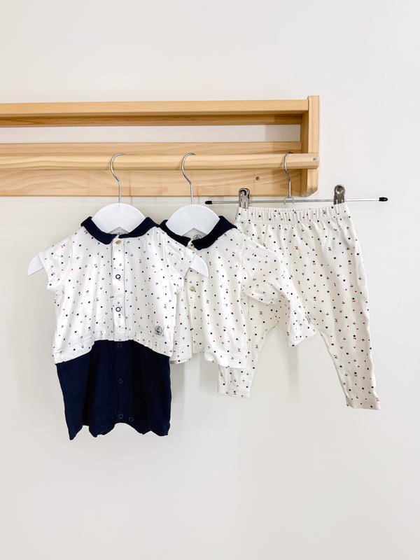Petit Bateau sailor 3 piece set (3m)