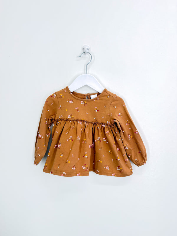 Teeny Weeny floral smock top (12-18m)