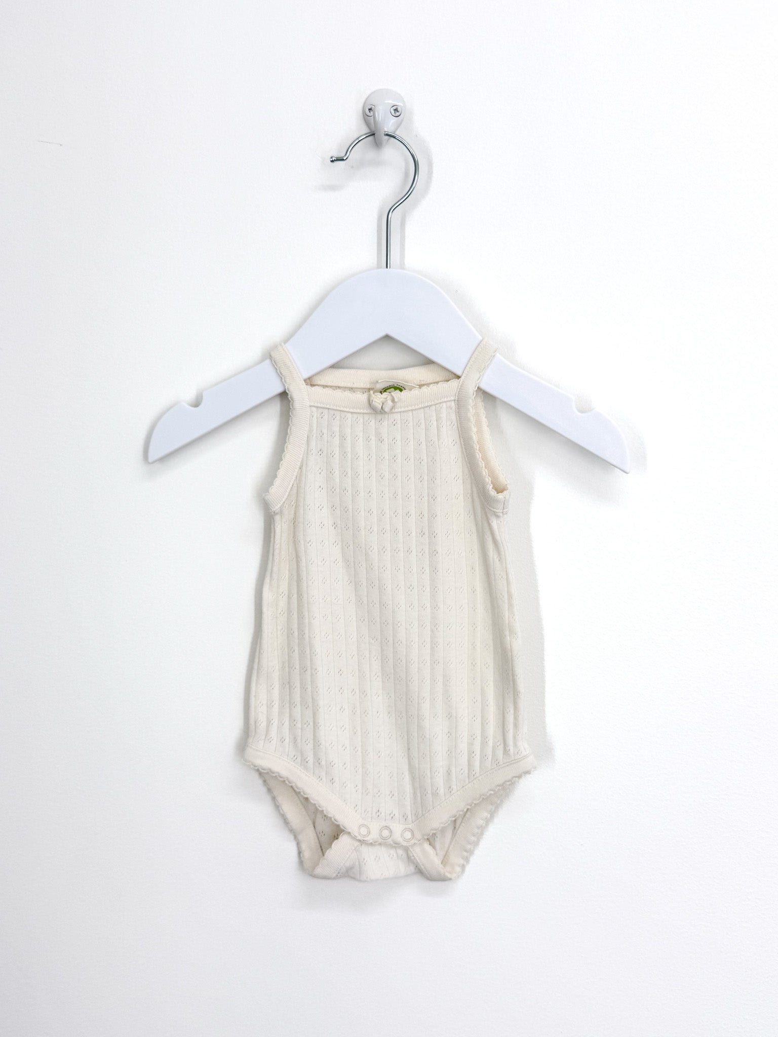 Nature Baby organic pointelle singletsuit (0-3m)