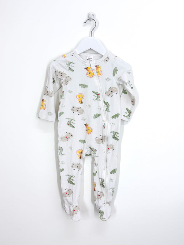 Teeny Weeny crocodile zipsuit (12-18m)