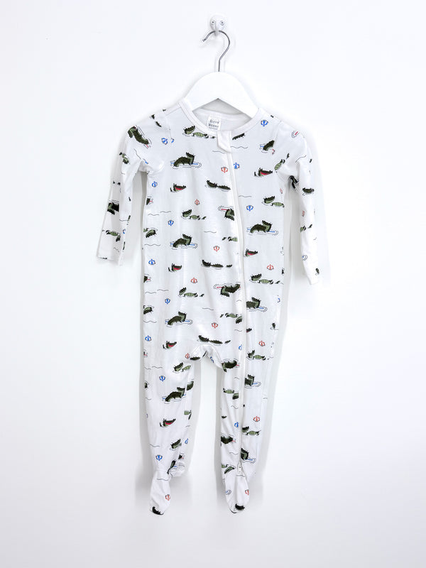 Teeny Weeny crocodile zipsuit (12-18m)