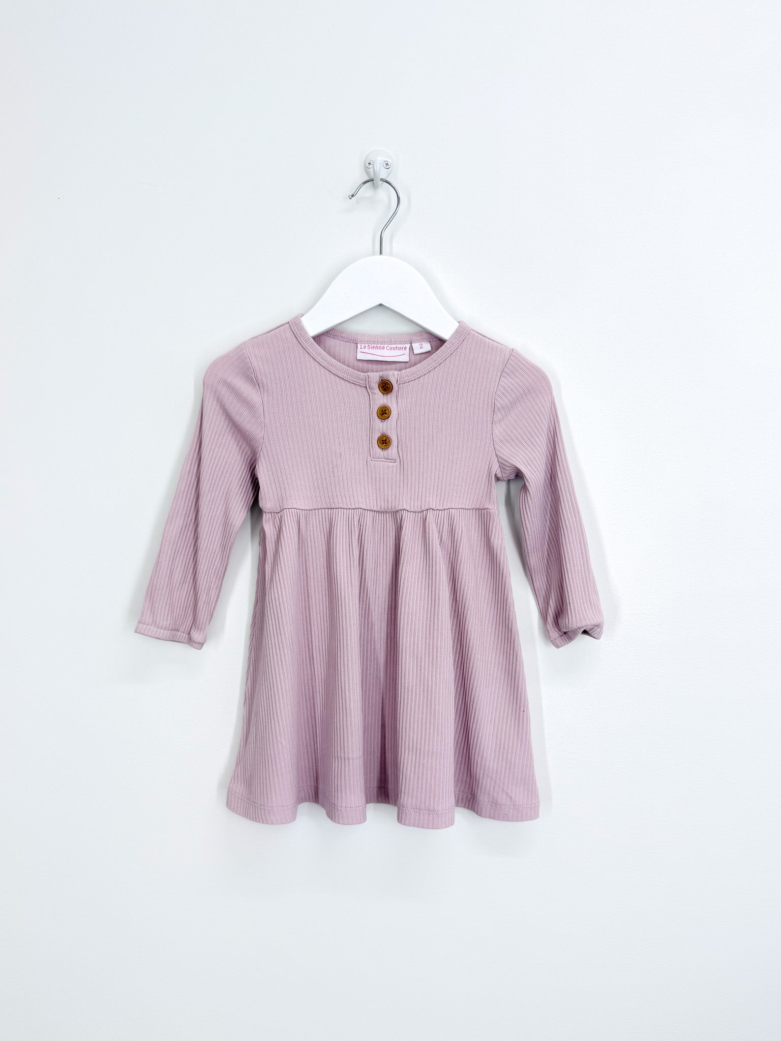 La Sienna cozy rib dress (2y)