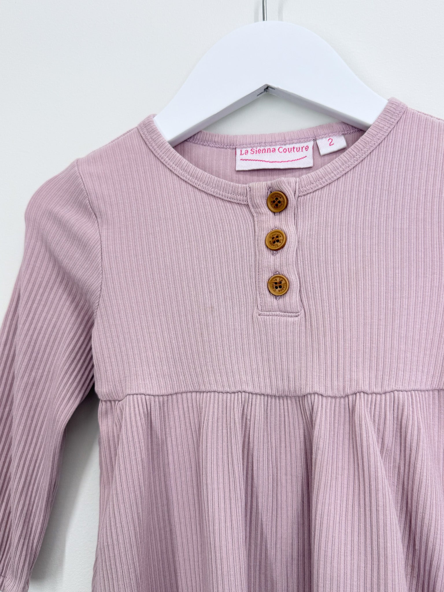 La Sienna cozy rib dress (2y)