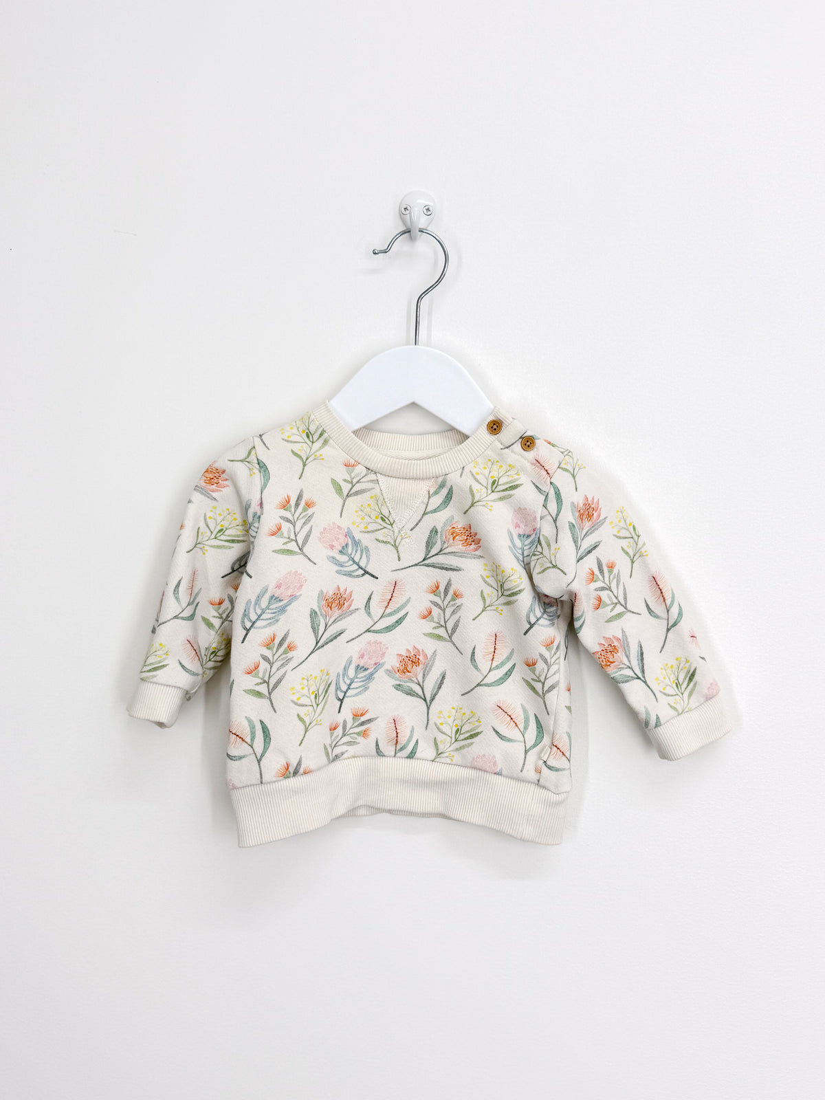 Wilson & Frenchy organic french terry sweatshirt (3-6m)