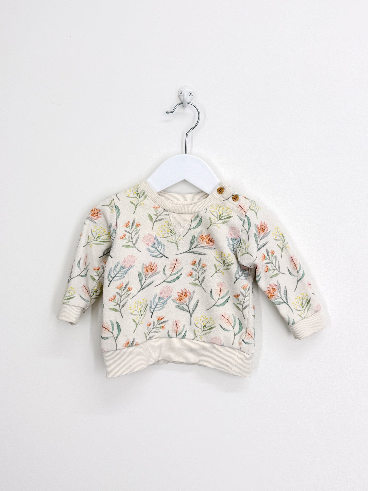 Wilson & Frenchy organic frenchy terry sweatshirt (3-6m)