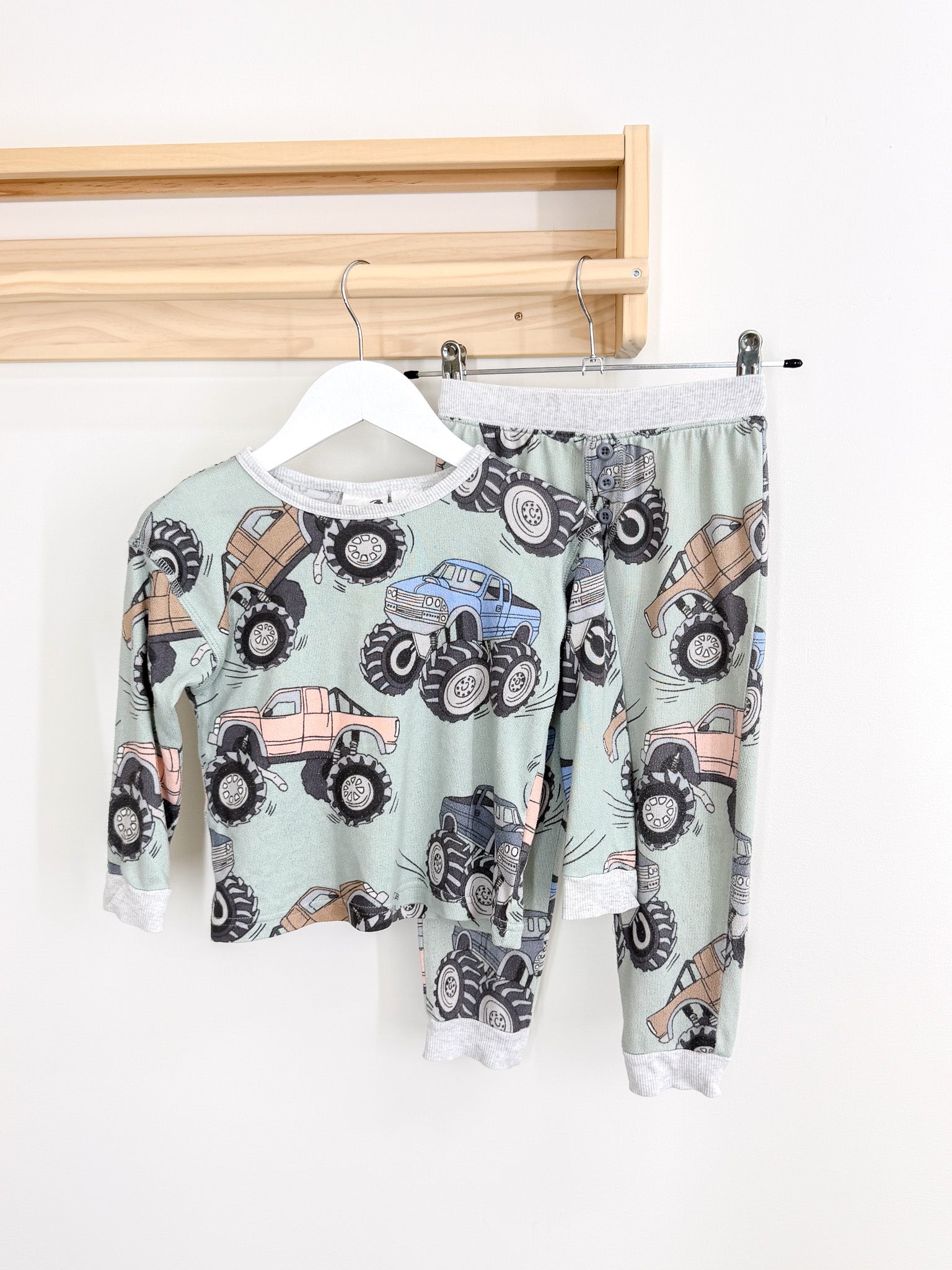 Cotton On Kids monster truck PJ set (3y)