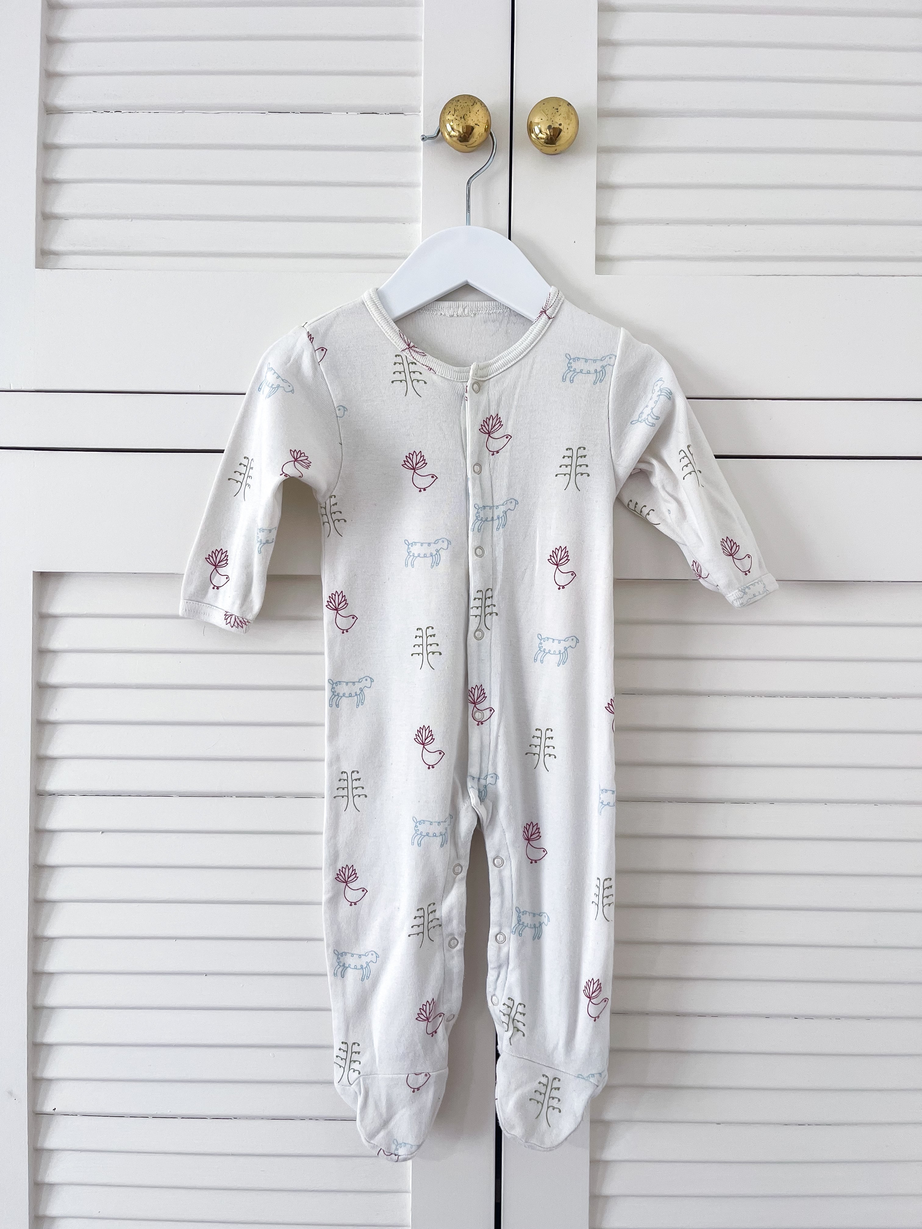 Nature Baby organic stretch & grow - OG print (3-6m)