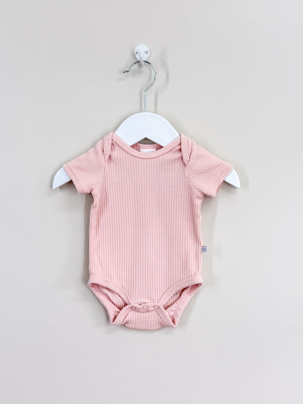 Teeny Weeny rib bodysuit - pink (3-6m)