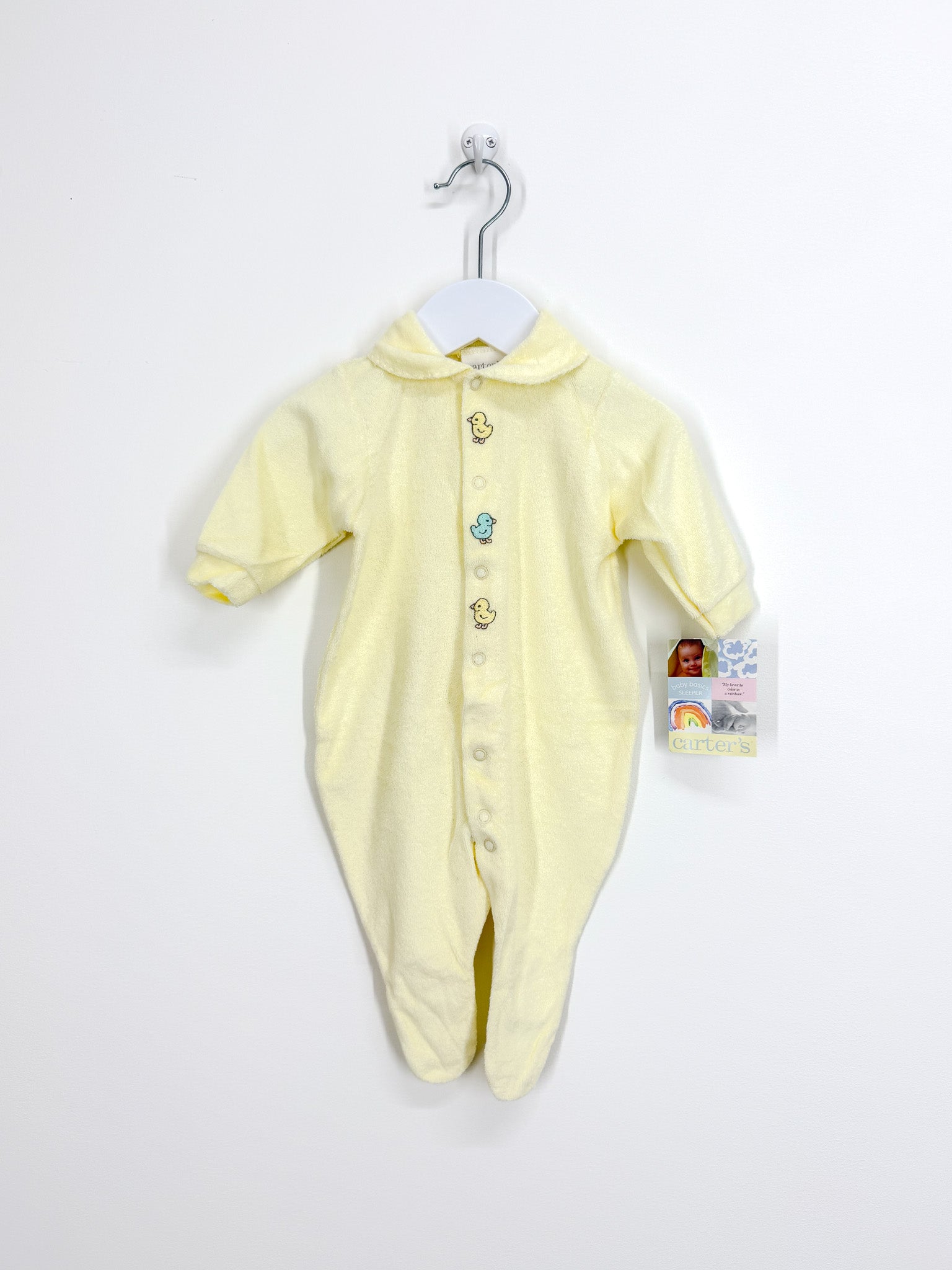 BNWT Vintage Carters terry sleeper onesie '90s (0-3m)