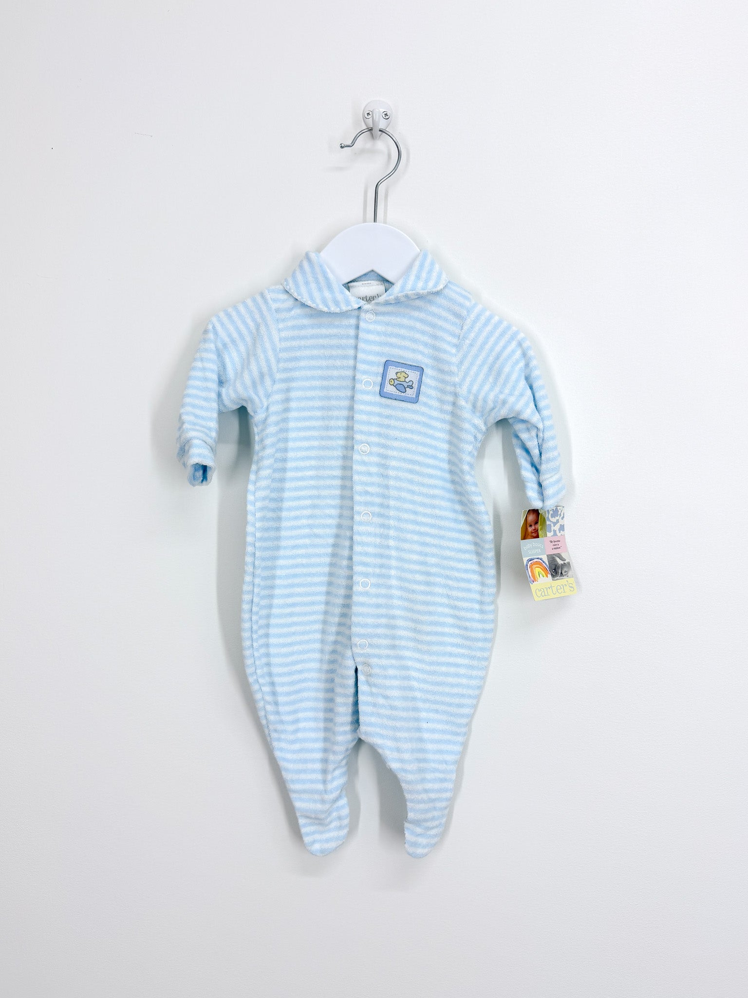 BNWT Vintage Carters terry sleeper onesie '90s (0-3m)