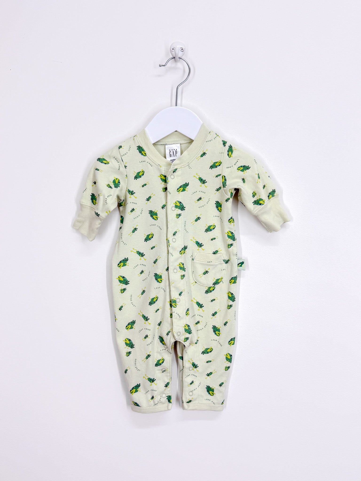 Vintage Gap leap frog button onesie '00 (0-3m)