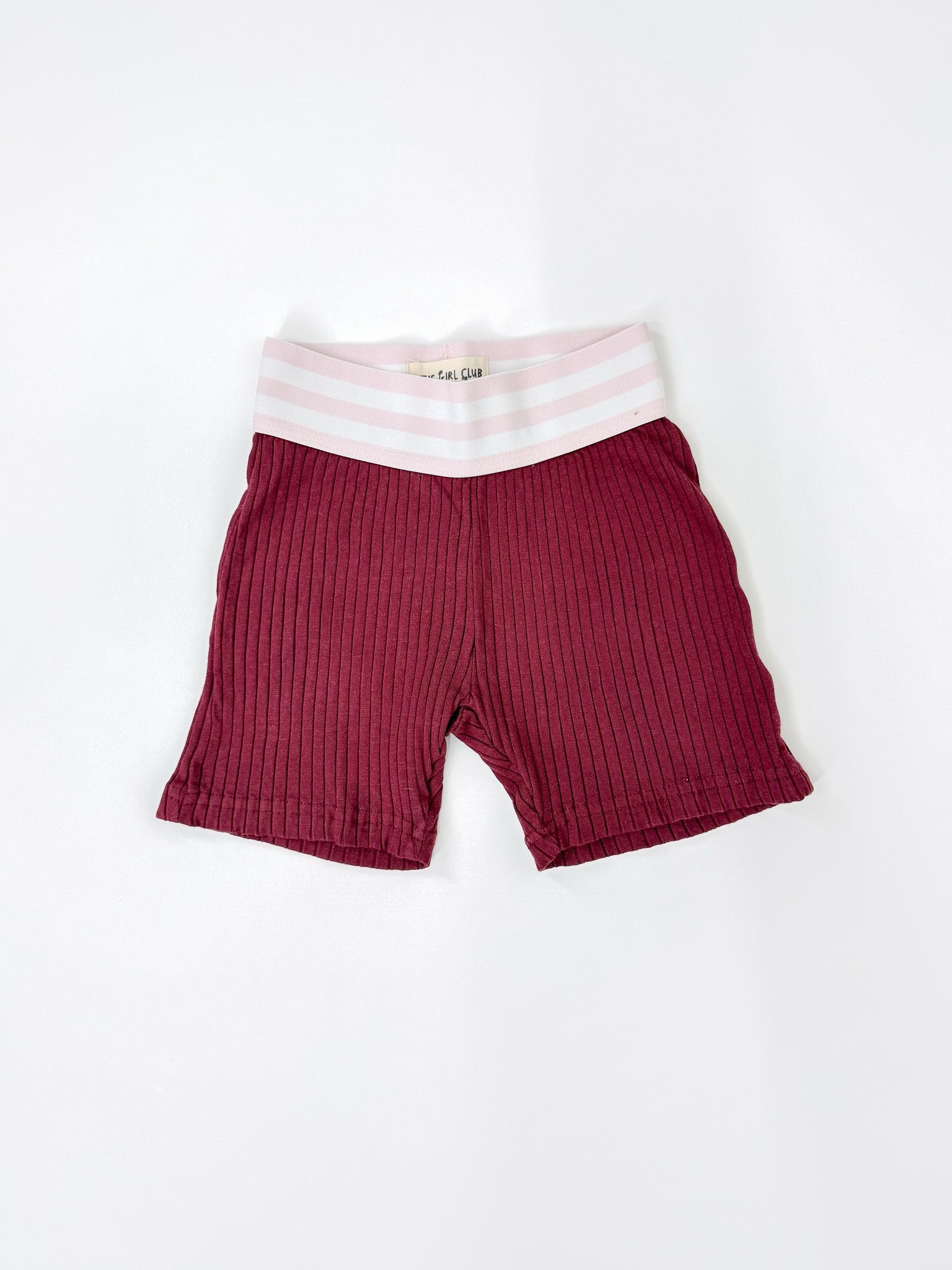 The Girl Club stretch rib shorts (4y)