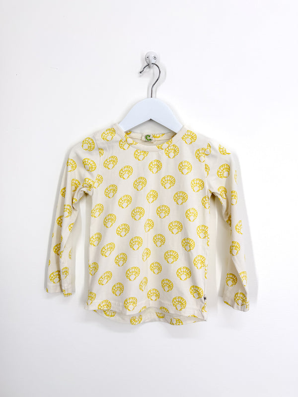 Nature Baby organic long sleeve tee - seashells (3y)