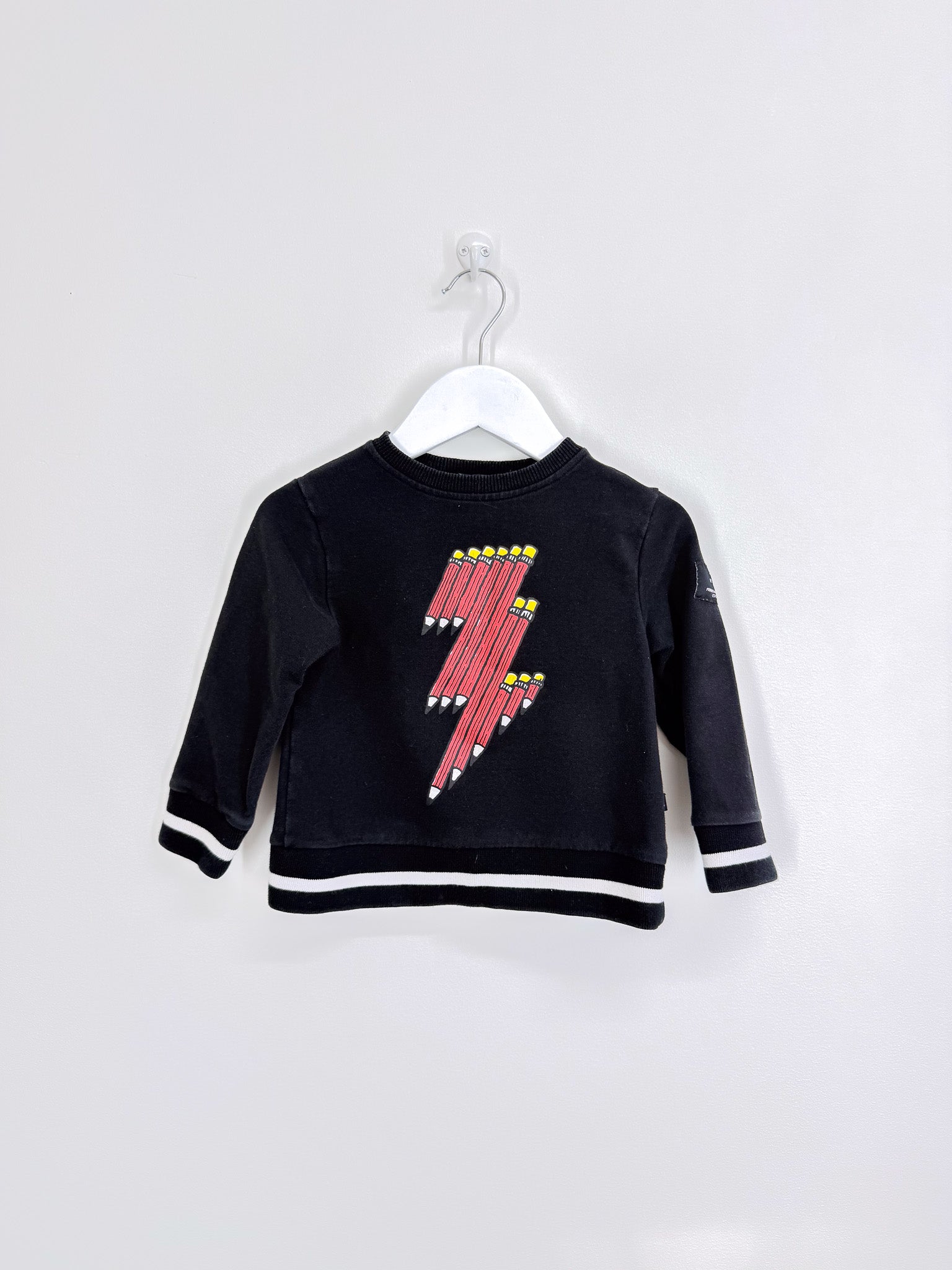 Hello Stranger lightning pencils crew sweatshirt (2y)