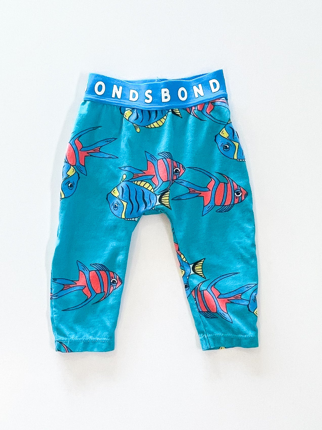Bonds stretchies leggings - fish (0-3m)