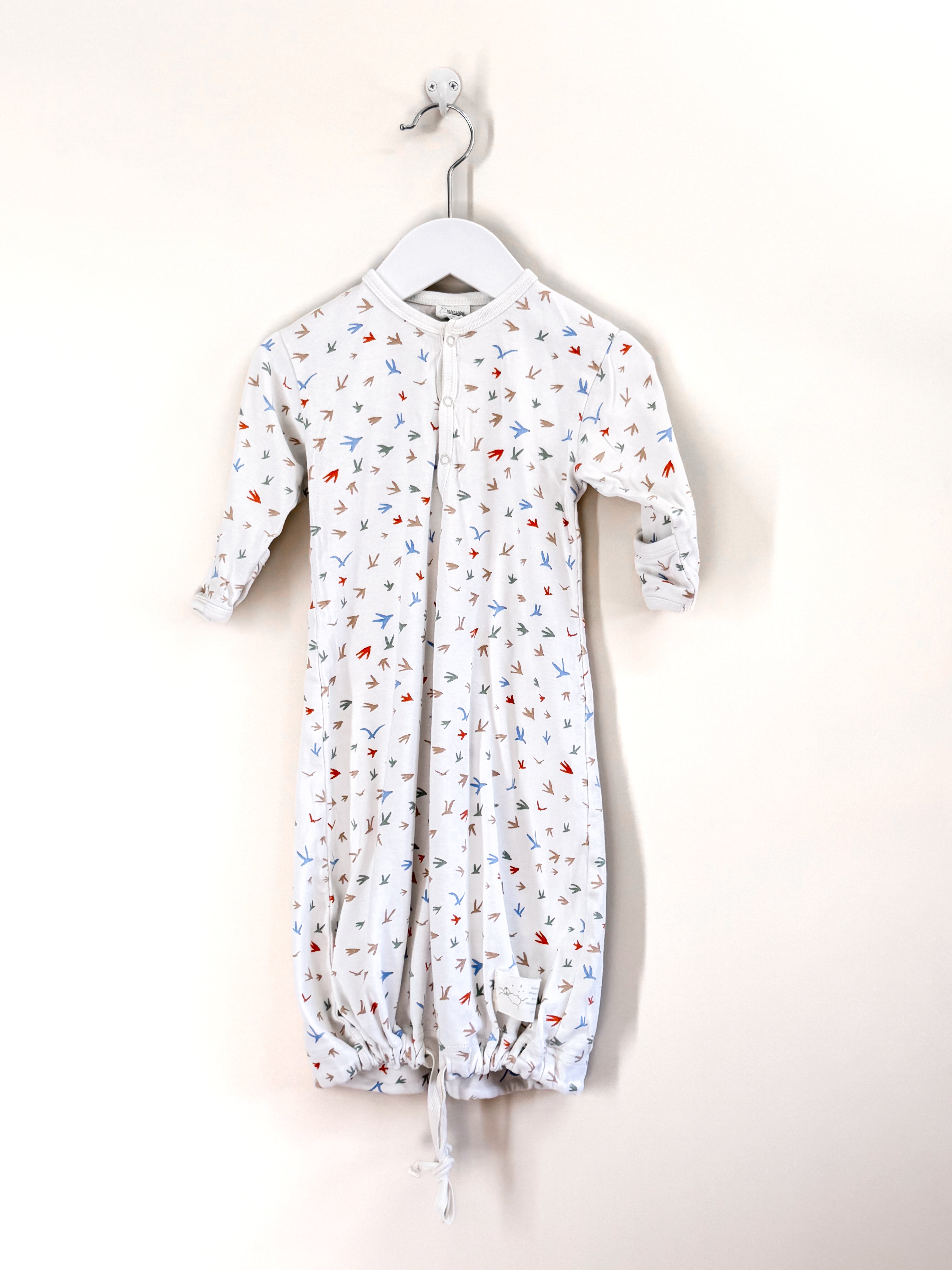 Nature Baby organic sleeping gown - birds (3-6m)