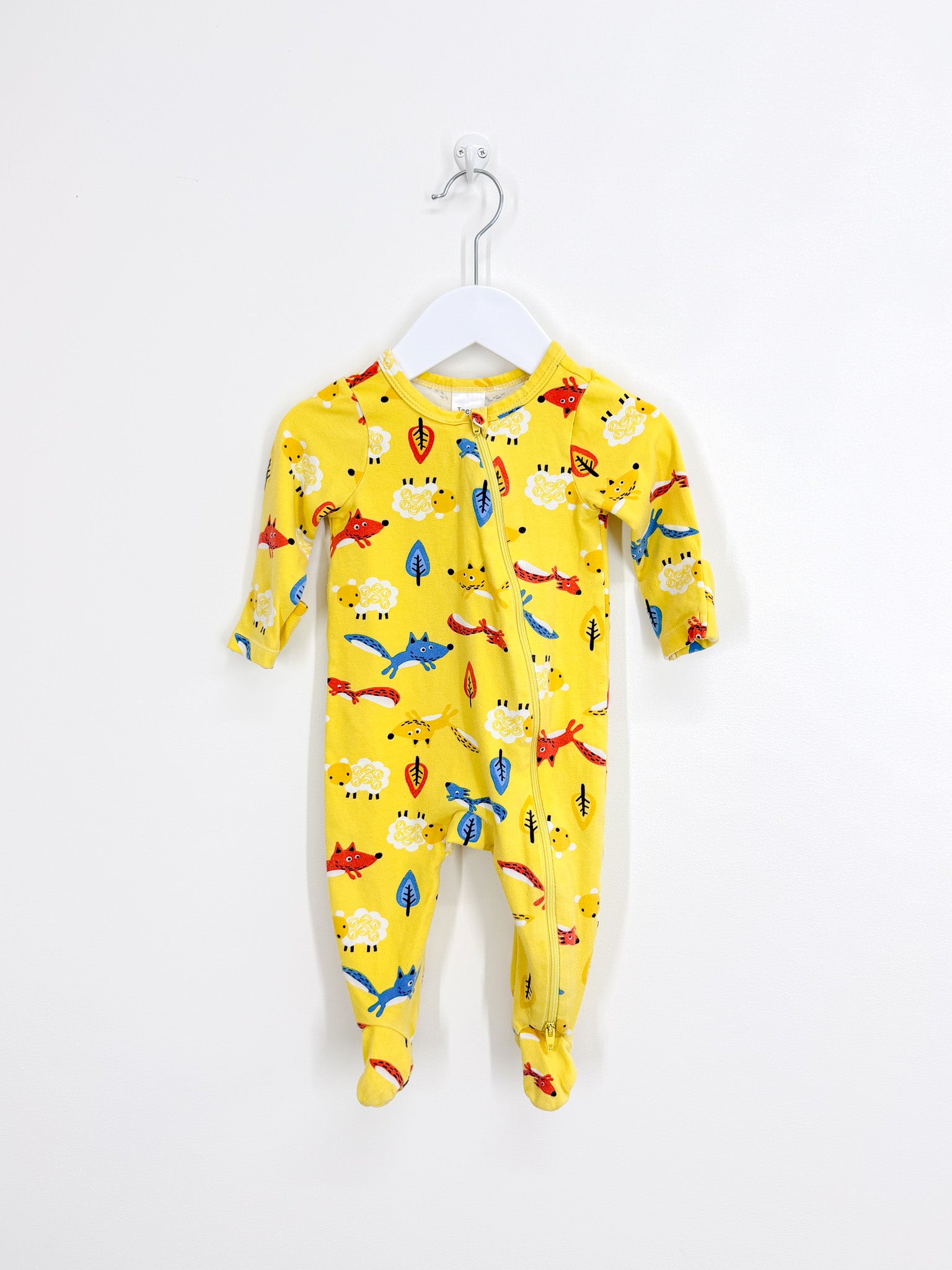 Teeny Weeny fox zipsuit (3-6m)
