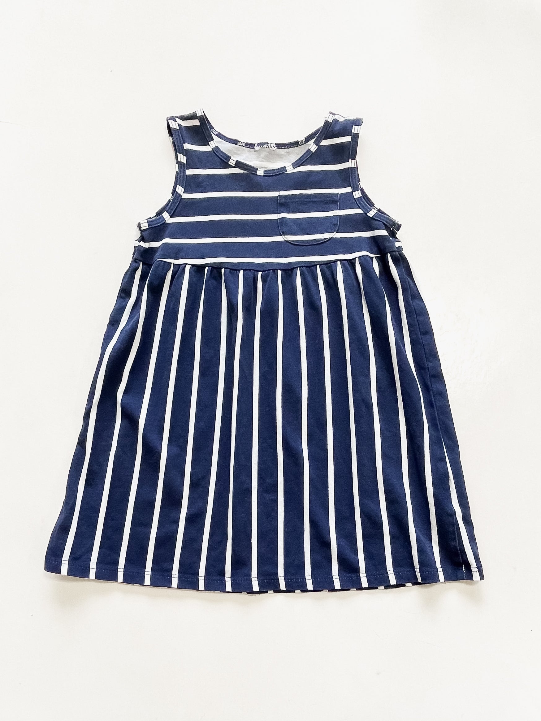 H&M navy striped dress (18-24m)