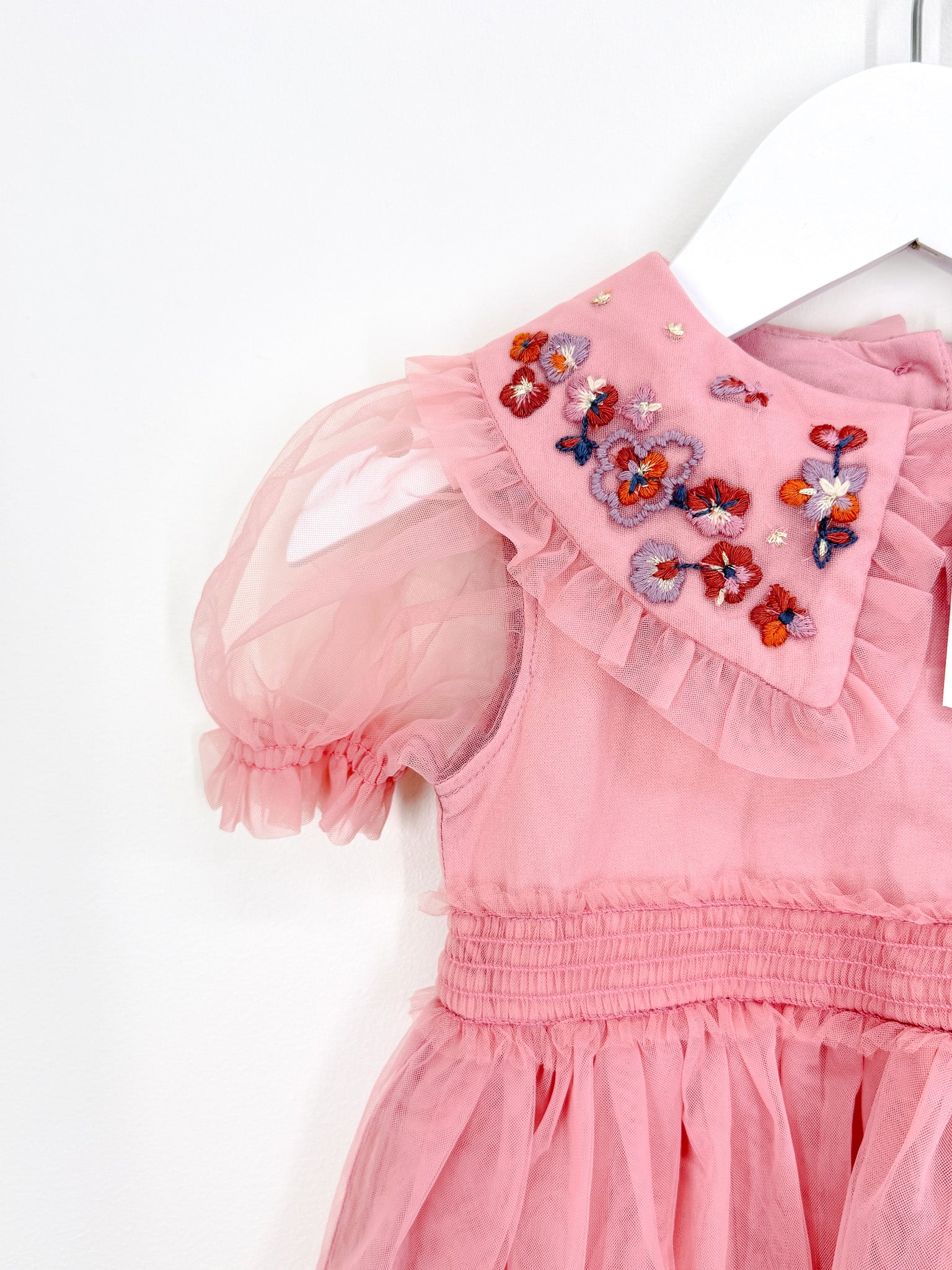 BNWT Next collared tulle dress (9-12m)