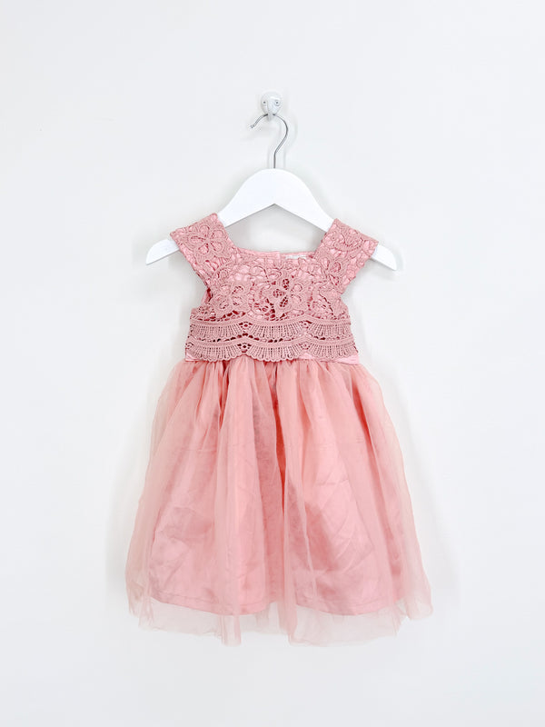 Teeny Weeny mia dress up lace ocassion dress (6-12m)