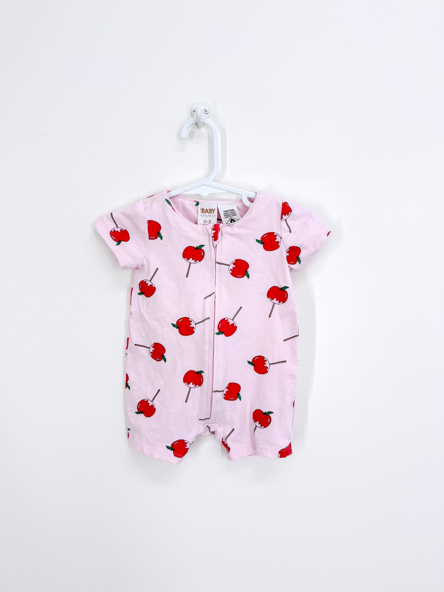 Cotton On Kids shortie zipsuit (0-3m) - SECONDS