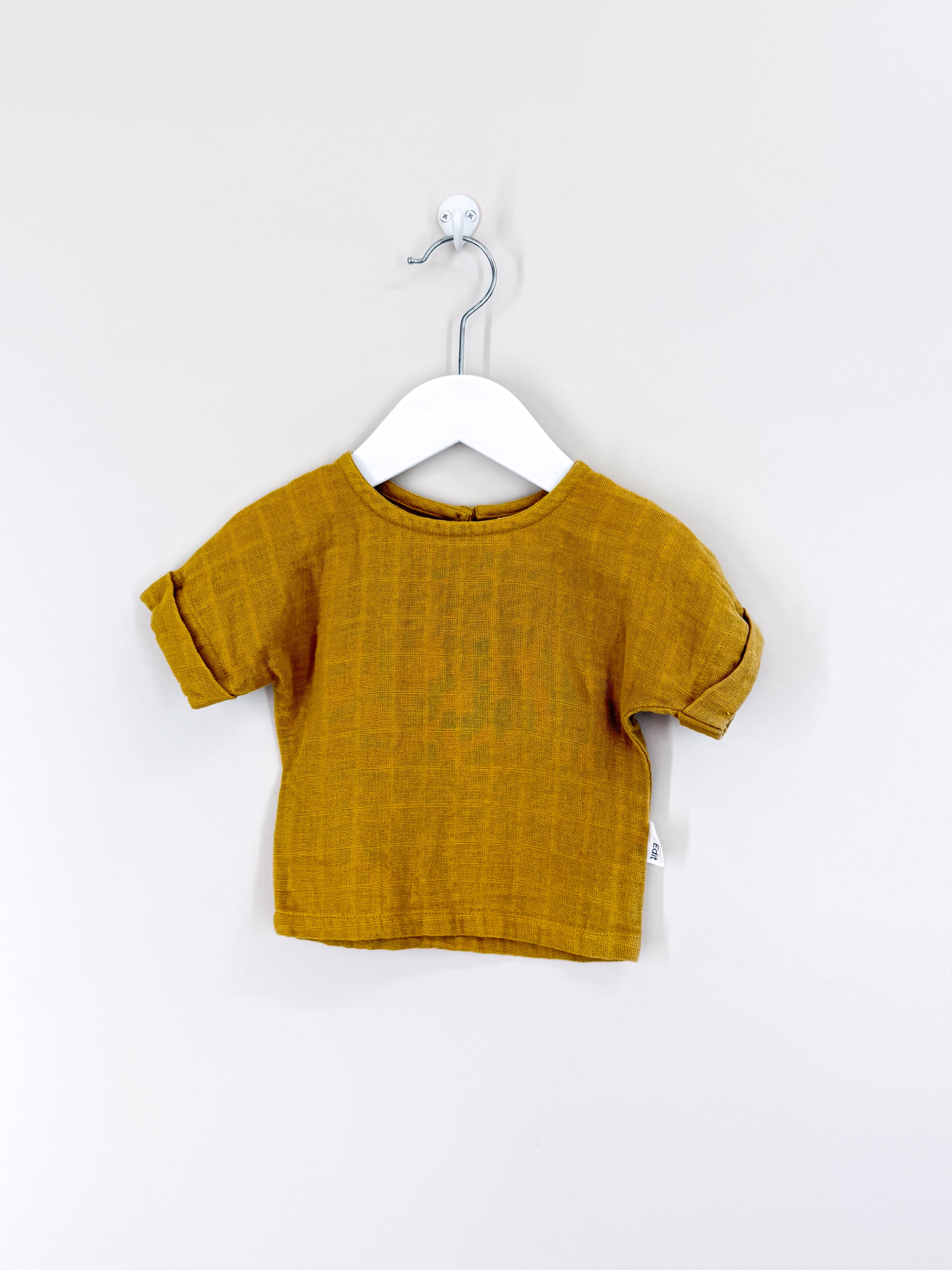 Le Edit organic muslin tee (0-3m)
