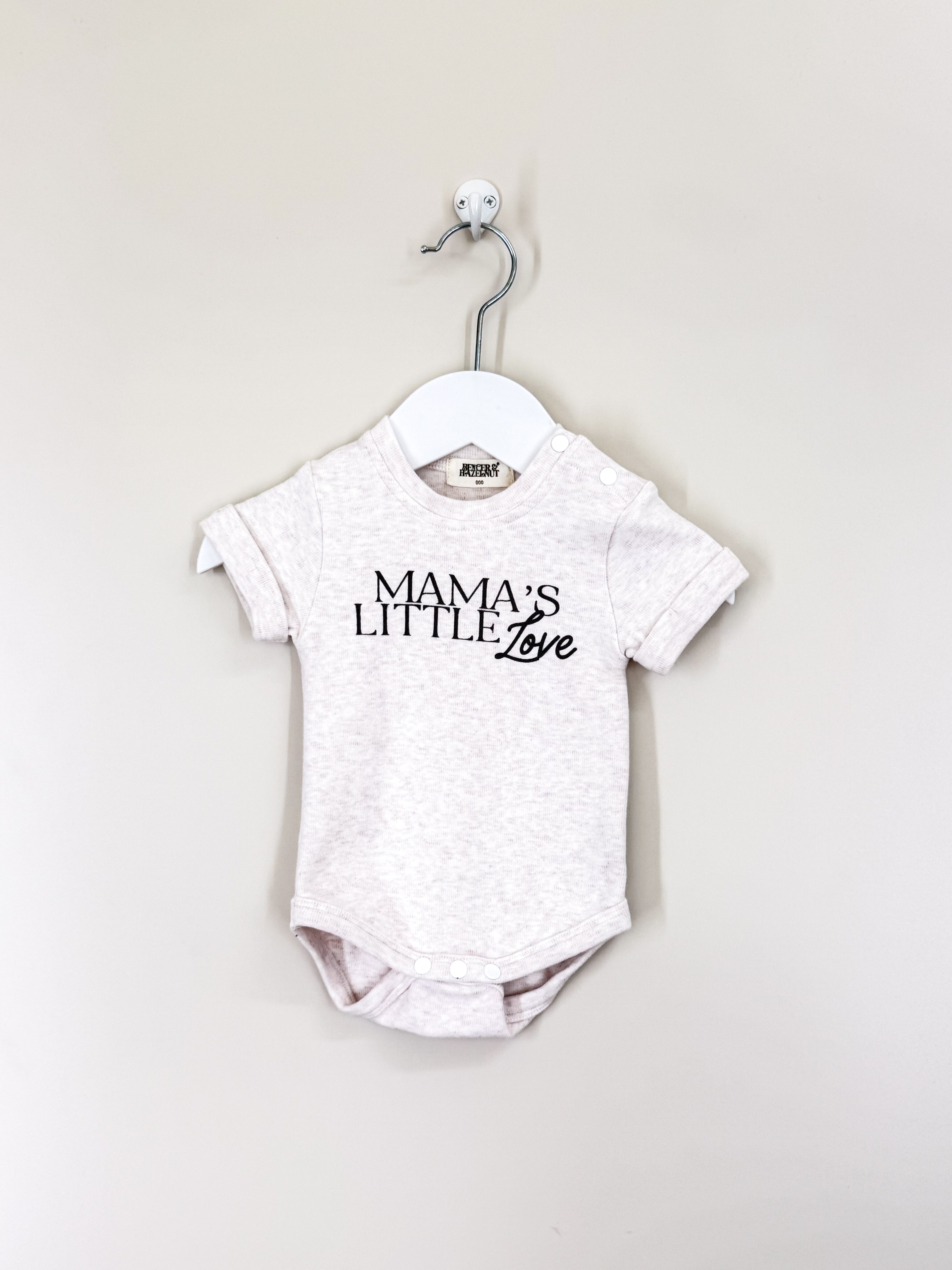 Bencer & Hazelnut mama's little love bodysuit (0-3m)
