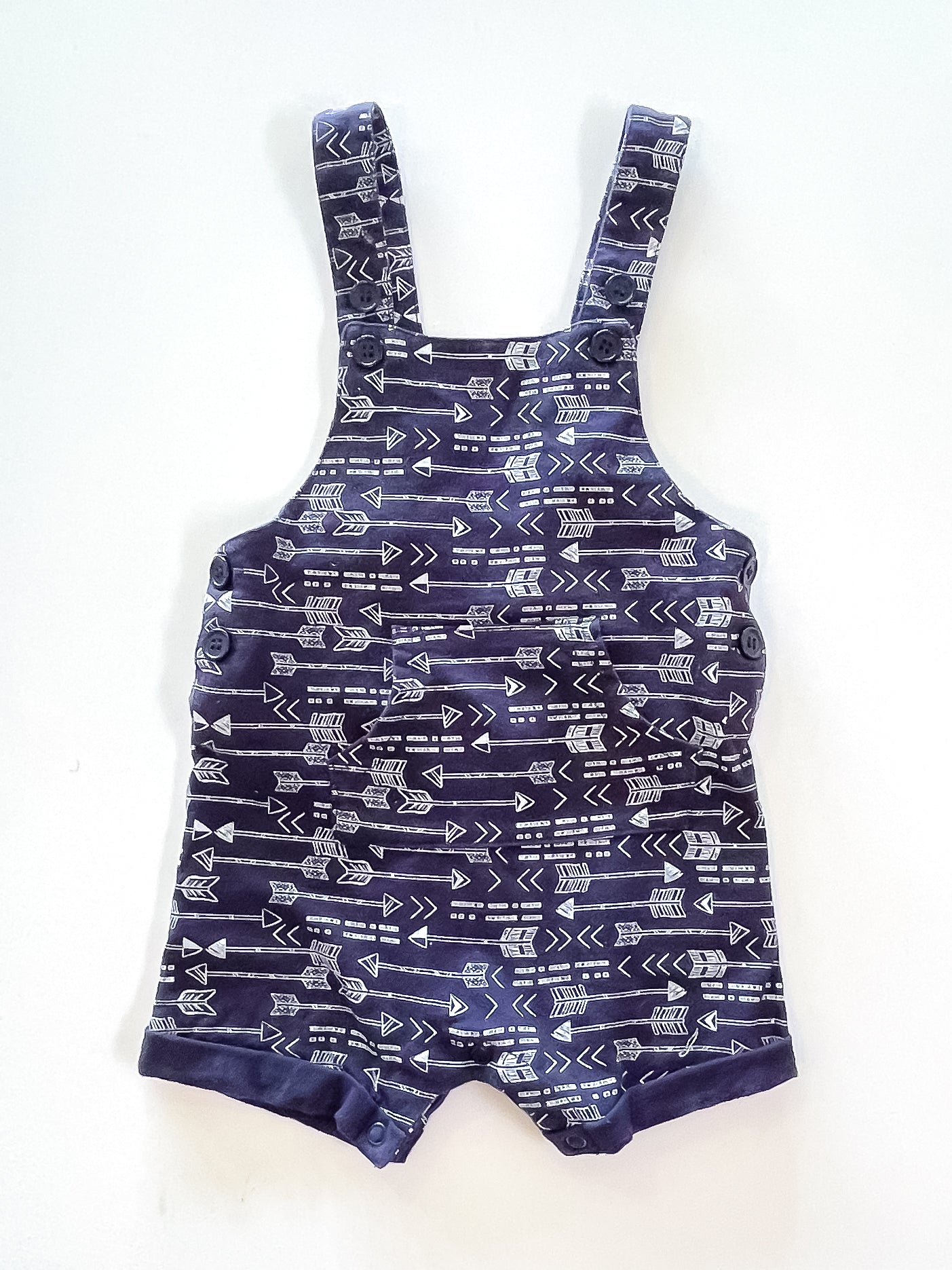 Teeny Weeny arrow overalls (3-6m)