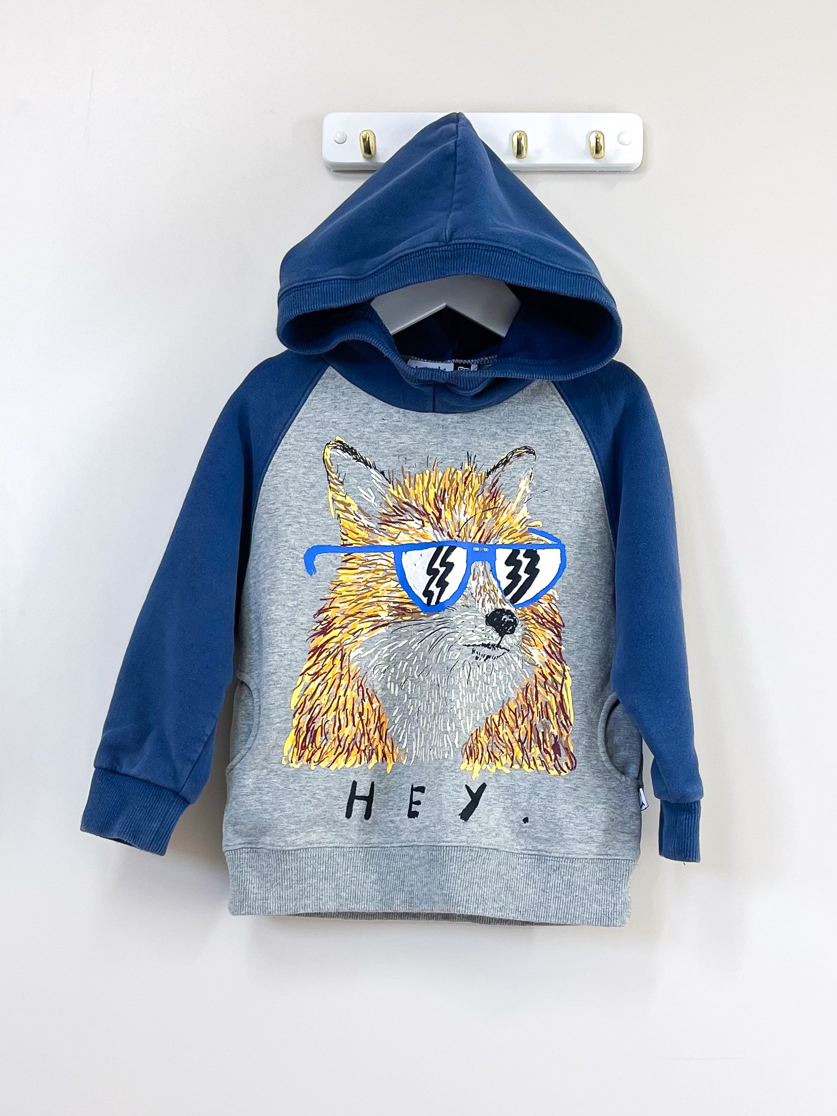 Minti hey furry hoodie (4y)