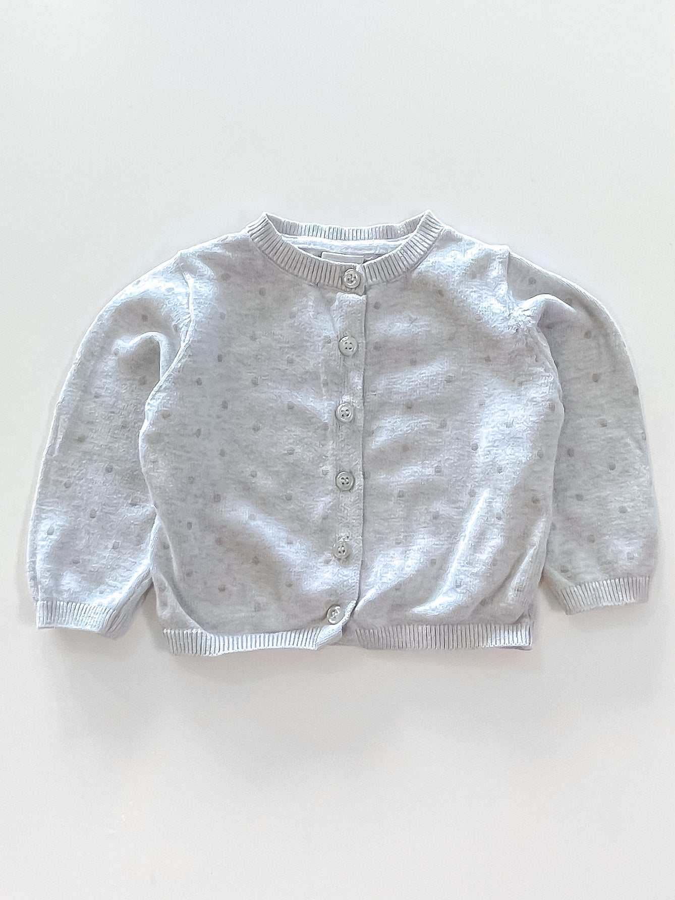 Teeny Weeny spot cardigan (6-9m)