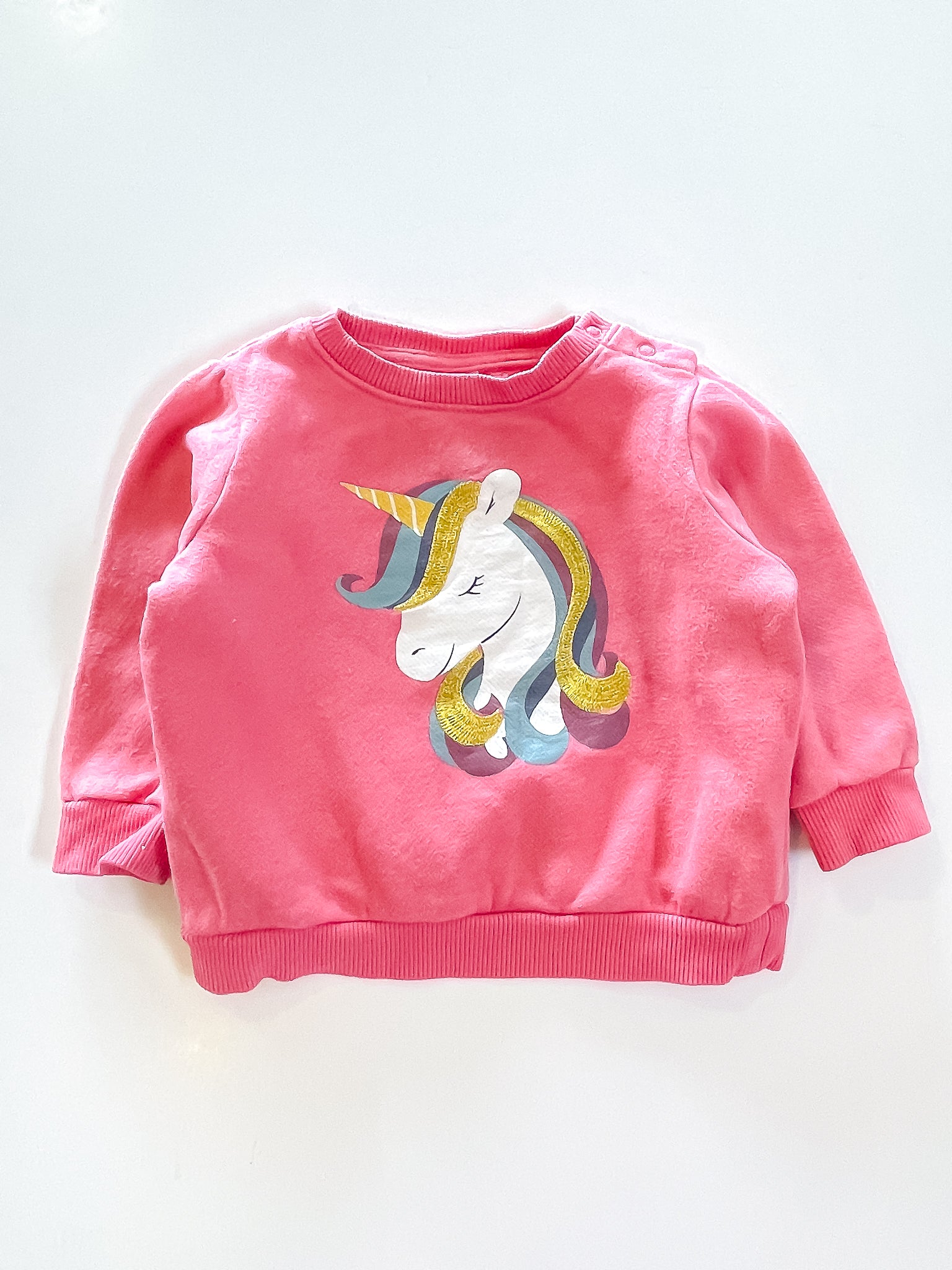 Teeny Weeny unicorn sweatshirt (12-18m)