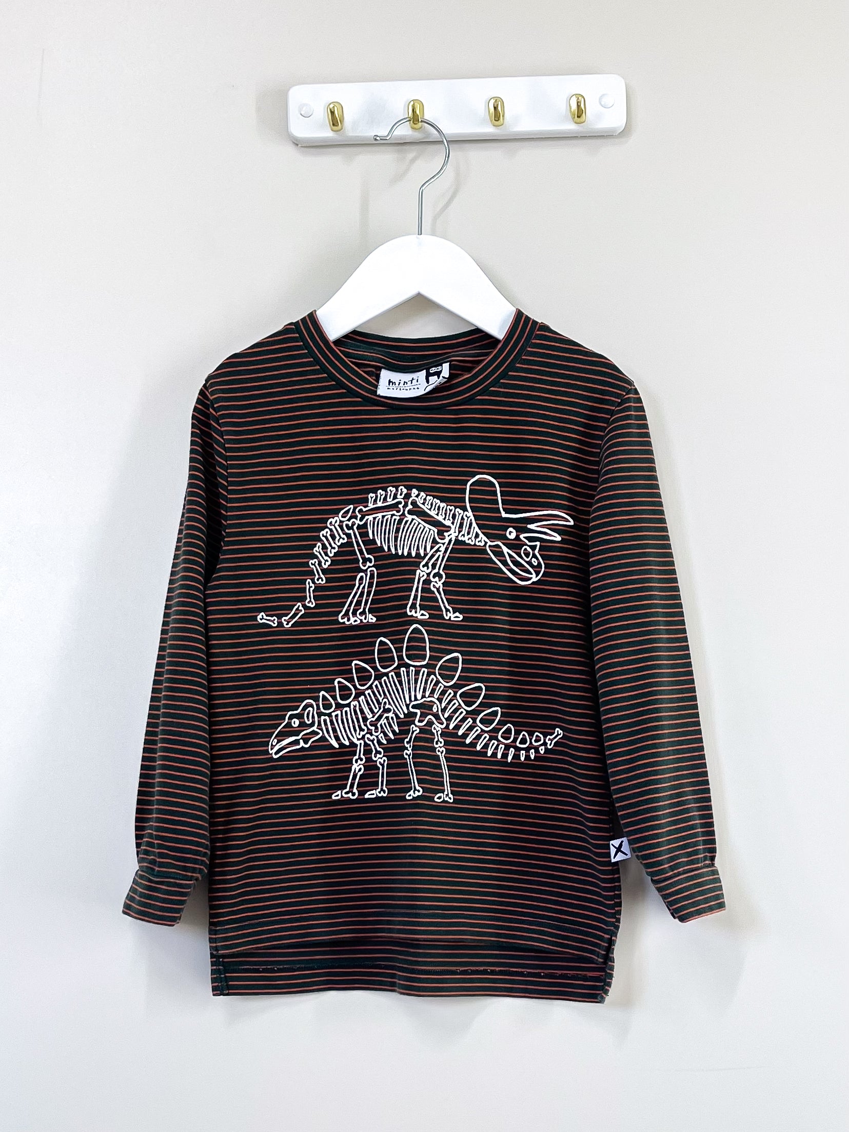 Minti dino skeleton split tee (4y)