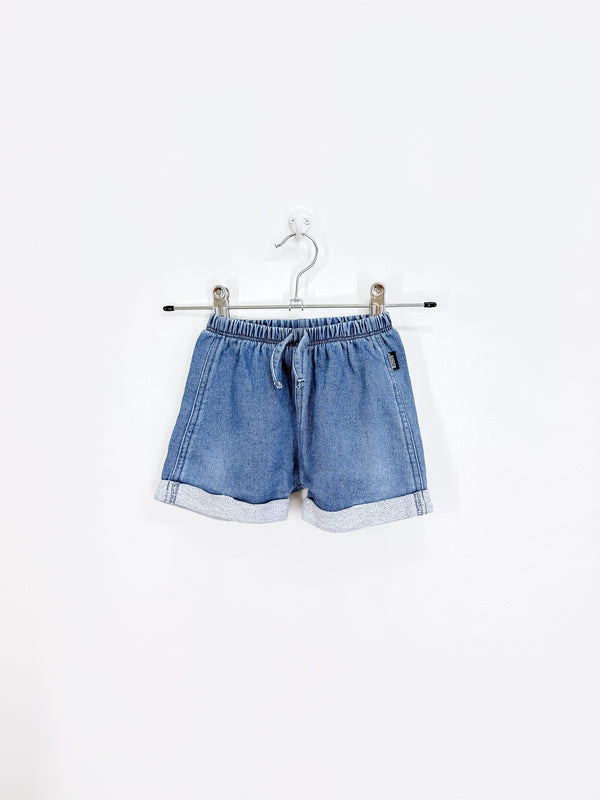 Bonds originals soft denim shorts (3-6m)